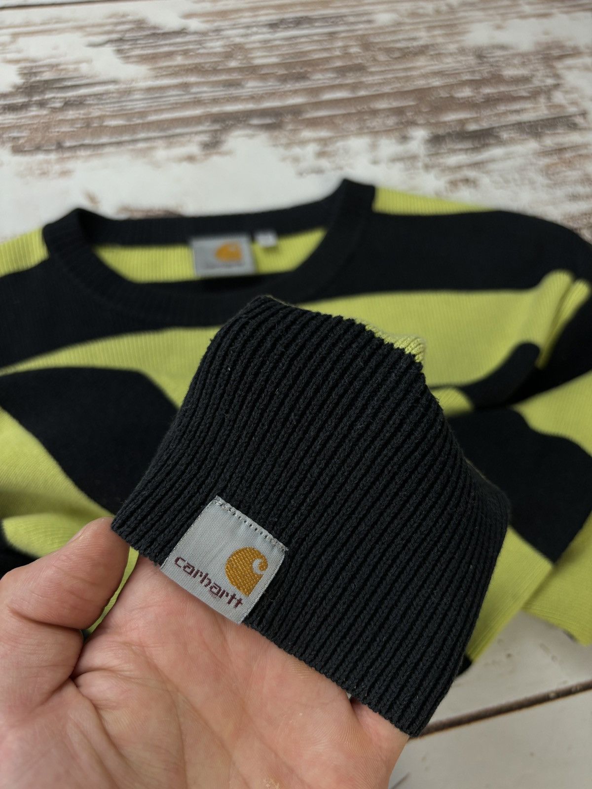 Carhartt Carhartt Vintage Striped Sweater Size US L / EU 52-54 / 3 - 5 Thumbnail
