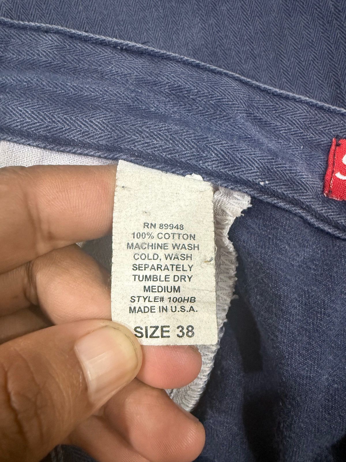 Supreme Vintage Supreme Shorts Pants Herringbone Made in USA Size 38 Size US 38 / EU 54 - 7 Thumbnail