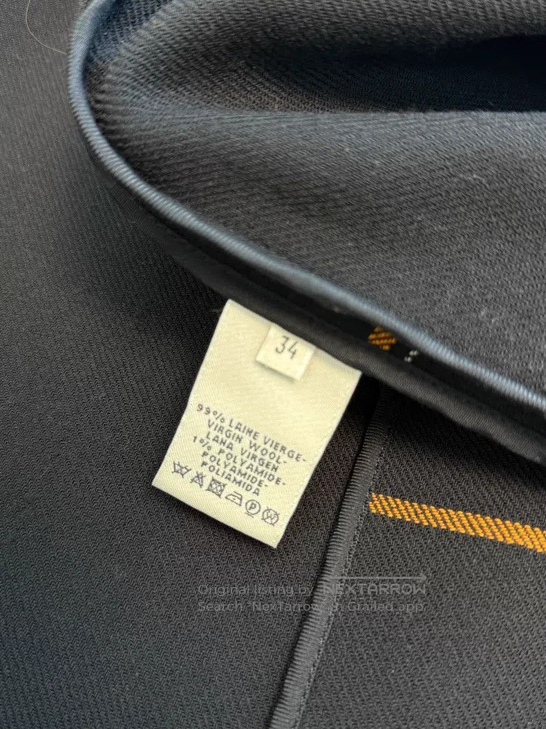 Hermes Hermes Plaid mid-length coat Size XXS / US 00 / IT 34 - 3 Thumbnail