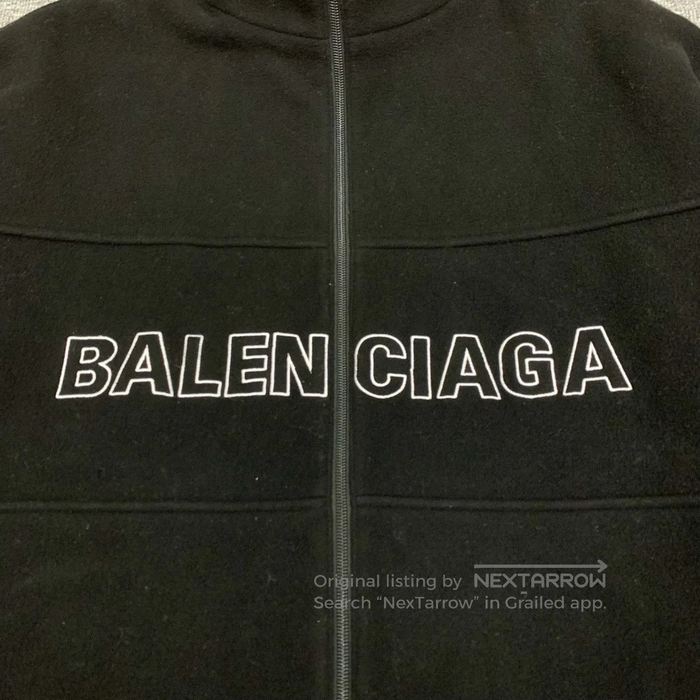 Balenciaga balenciaga black logo wool-cotton jacket. Size US L / EU 52-54 / 3 - 9 Thumbnail
