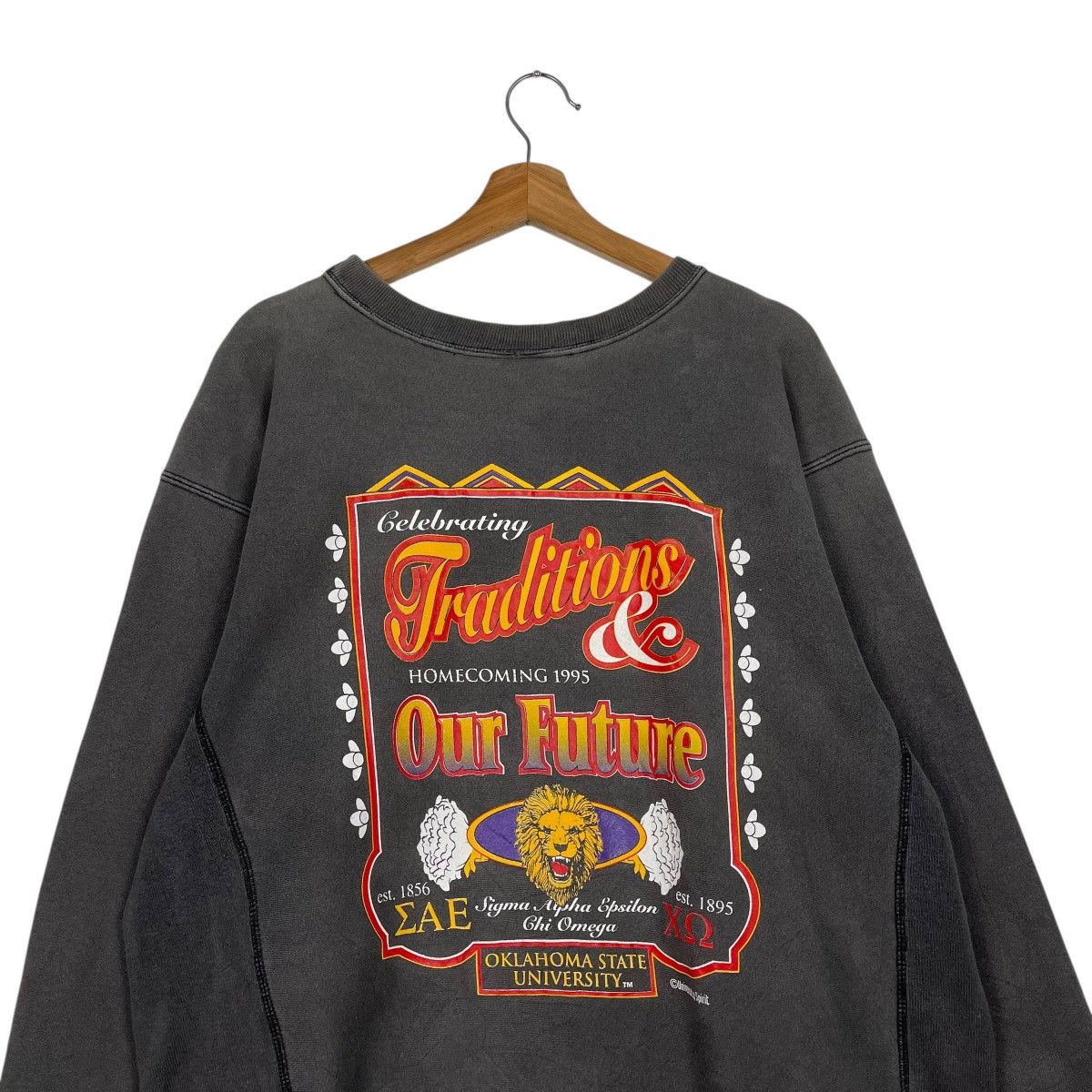 Vintage Vintage Home Coming 1995 Oklahoma State University Sweater Size L / US 10 / IT 46 - 8 Thumbnail