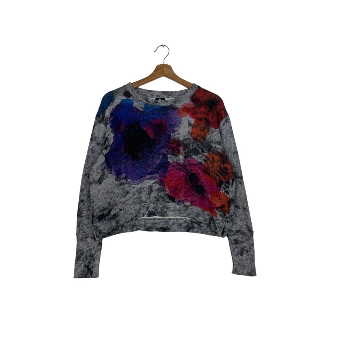 Paul Smith PAUL SMITH Artwork Graphics Cropped Sweatshirt #1853-C81 Size M / US 6-8 / IT 42-44 - 1 Thumbnail