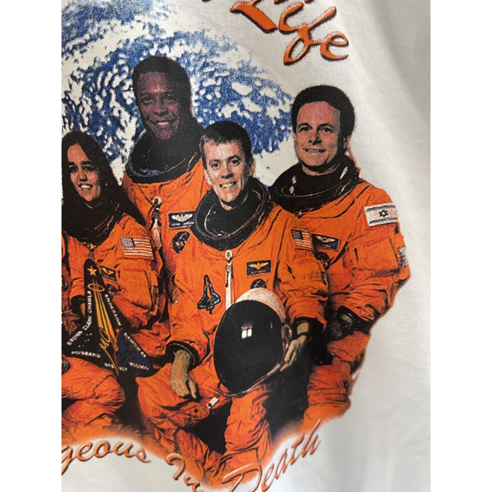 Other VTG 90S Challenger NASA Crew “Adventurous In Life Courageous Size US M / EU 48-50 / 2 - 7 Thumbnail