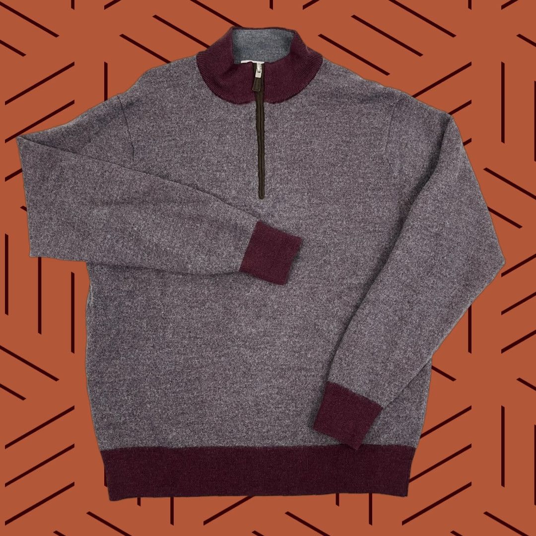 Peter Millar Peter Millar Sweater Mens M Red Extra Fine Merino Wool Quarter Zip Pullover Size US M / EU 48-50 / 2 - 1 Thumbnail
