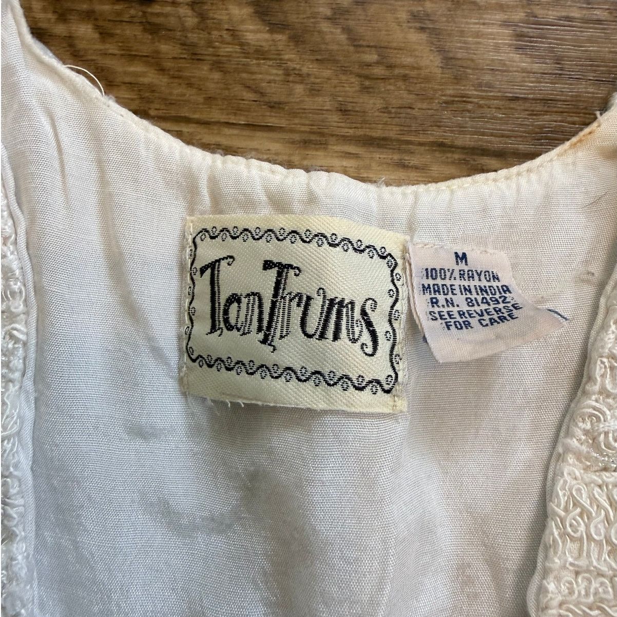 Vintage Vintage 90s Tantrums Cropper Knit Abstract Beaded Vest Size S / US 4 / IT 40 - 3 Thumbnail