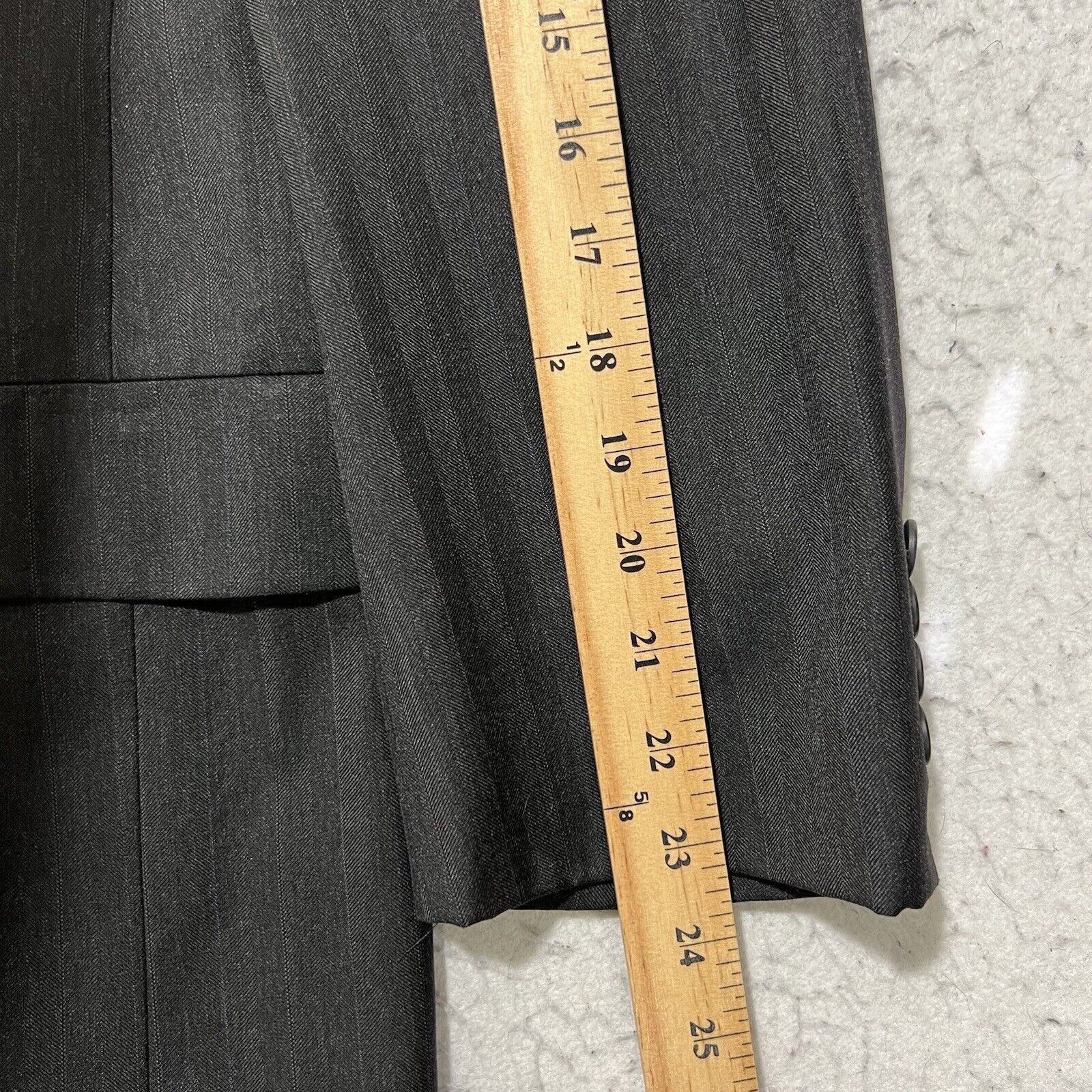 Hart Schaffner Marx Vintage Hart Schaffner Marx Gold Trumpeter Wool Suit Jacket Size 44R - 11 Thumbnail