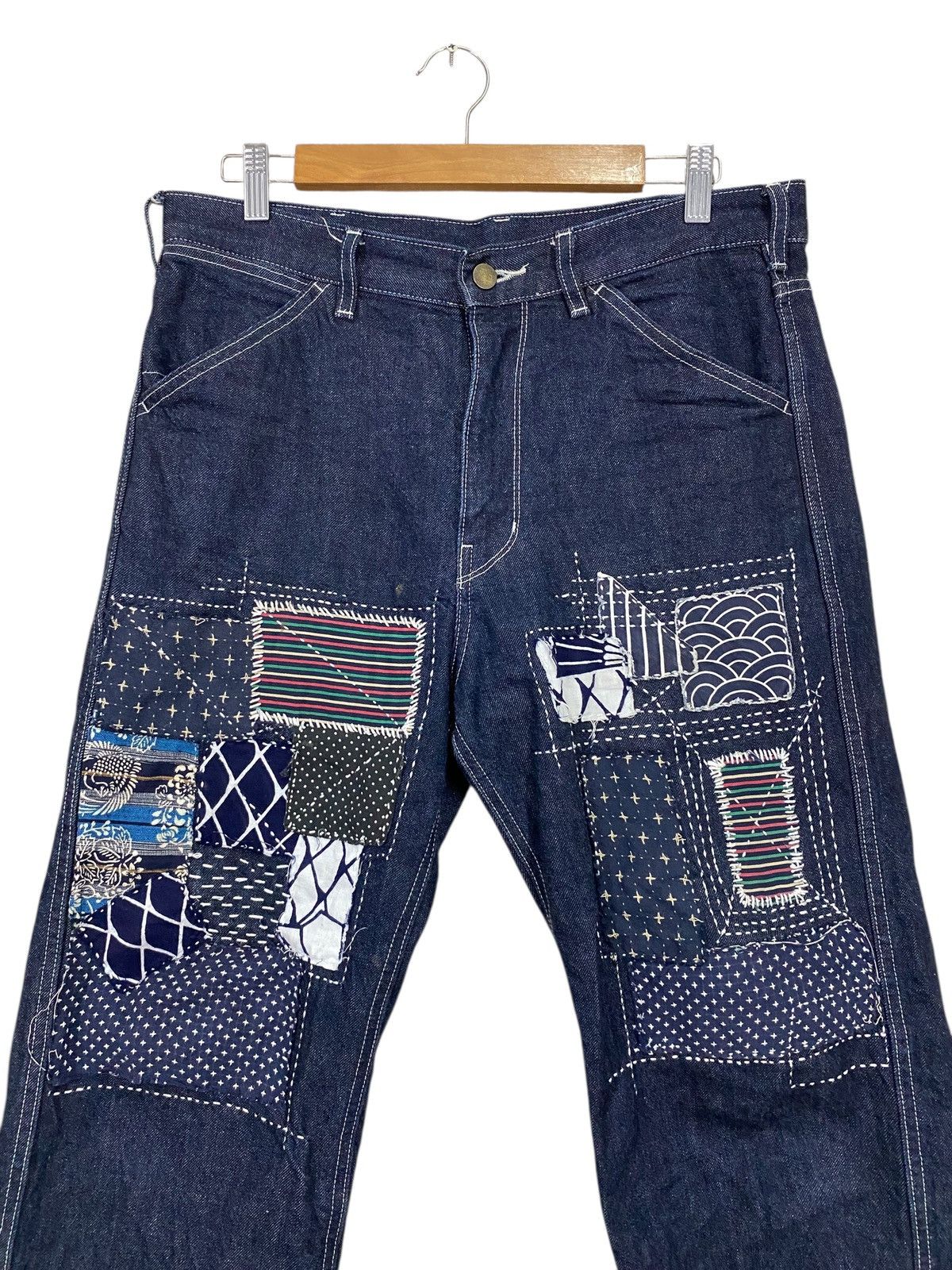 Uniqlo Uniqlo quater pants custom made sashiko emboidery Size US 34 / EU 50 - 3 Thumbnail