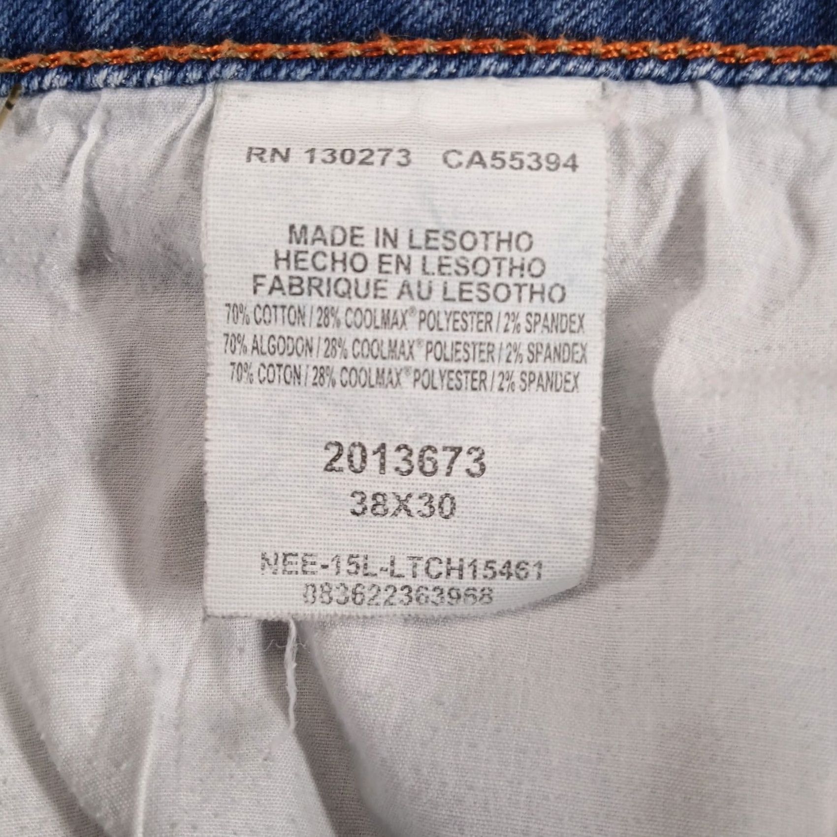 Lee Lee Modern Series Jeans Straight Denim 38x30 Light Wash Men Slim? Size US 38 / EU 54 - 5 Thumbnail