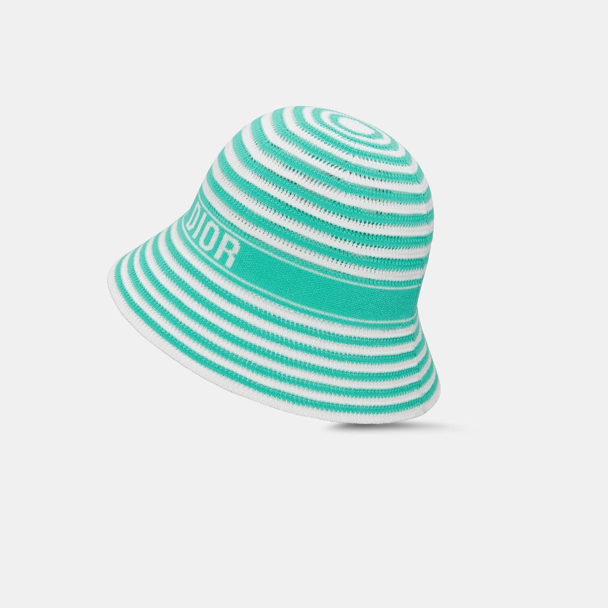 Dior o1bcso1str0226 Size:OS/Small Brim Cloche in White/Aquamaina Size ONE SIZE - 3 Thumbnail