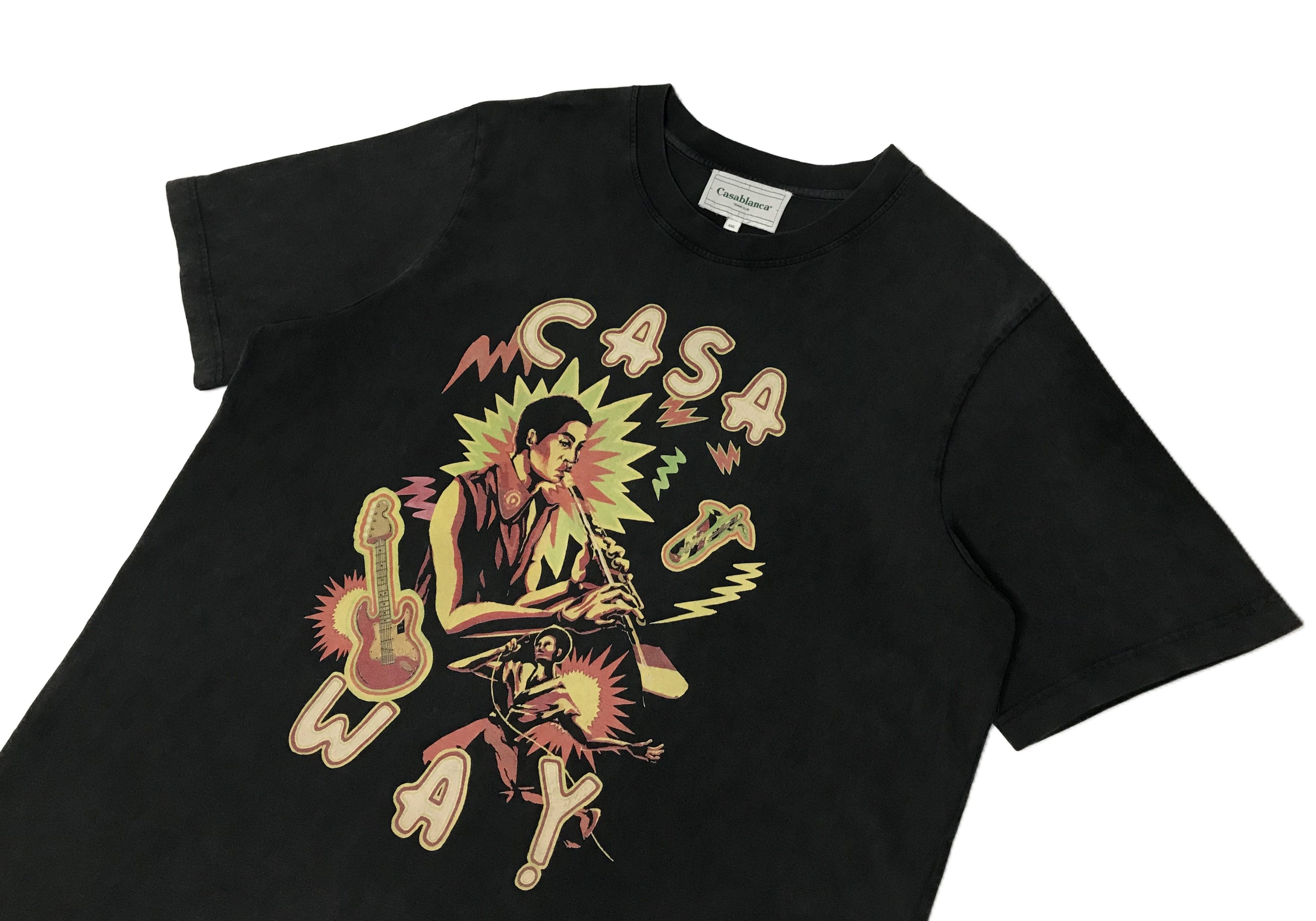 Casablanca Casablanca Music For The People Short Sleeve Tee Faded Black Size US XXL / EU 58 / 5 - 4 Thumbnail