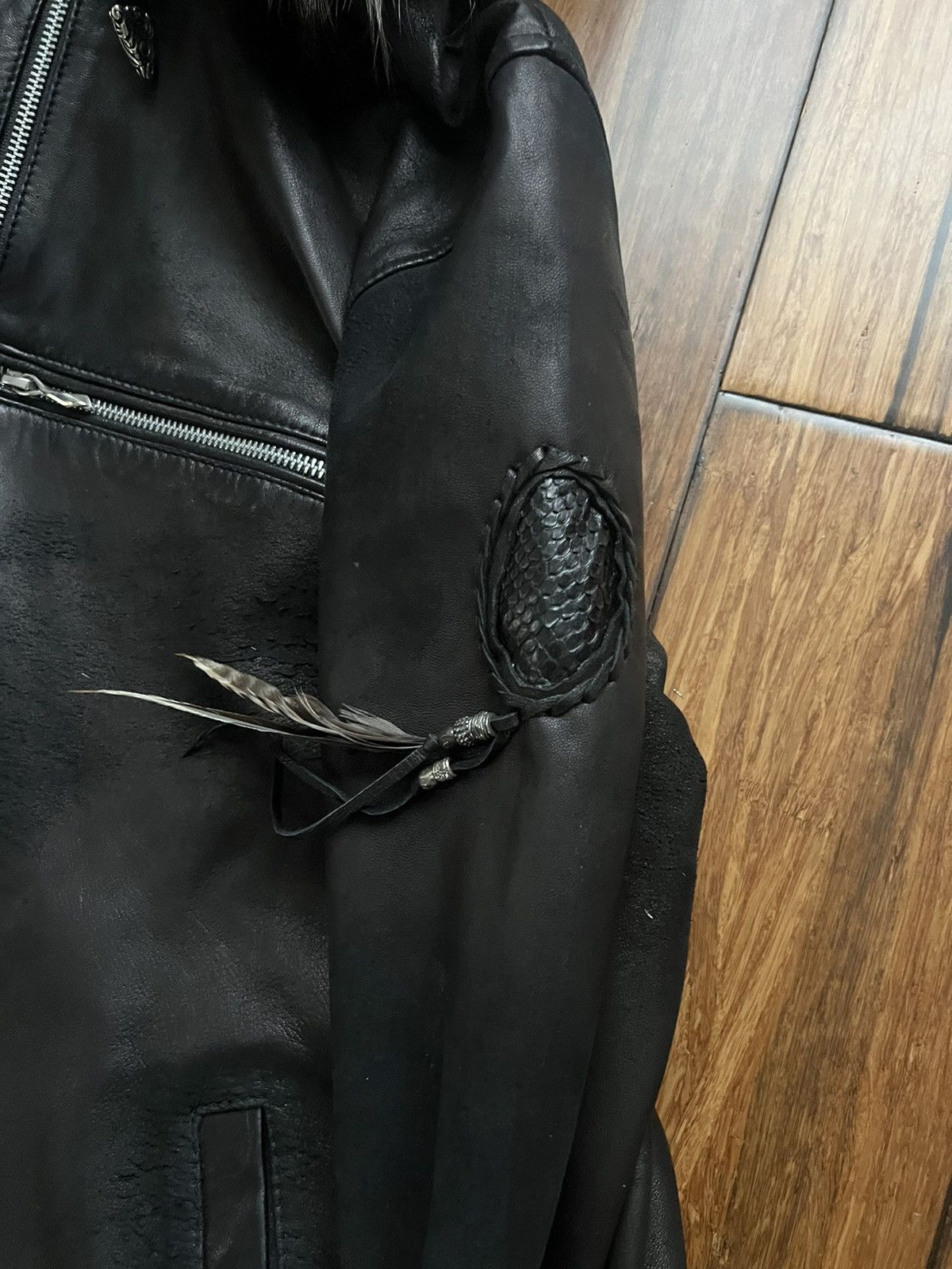 14th Addiction 14th Addiction 1-of-1 Custom Hooded Cross Zip Jacket Size US L / EU 52-54 / 3 - 6 Thumbnail