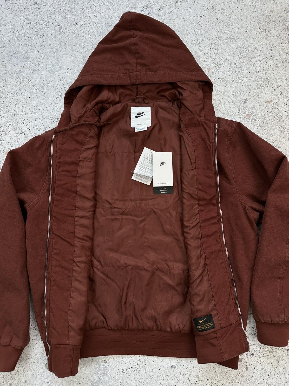Other Nike Life Padded Hooded Jacket Men Brown M styled Size US M / EU 48-50 / 2 - 4 Thumbnail