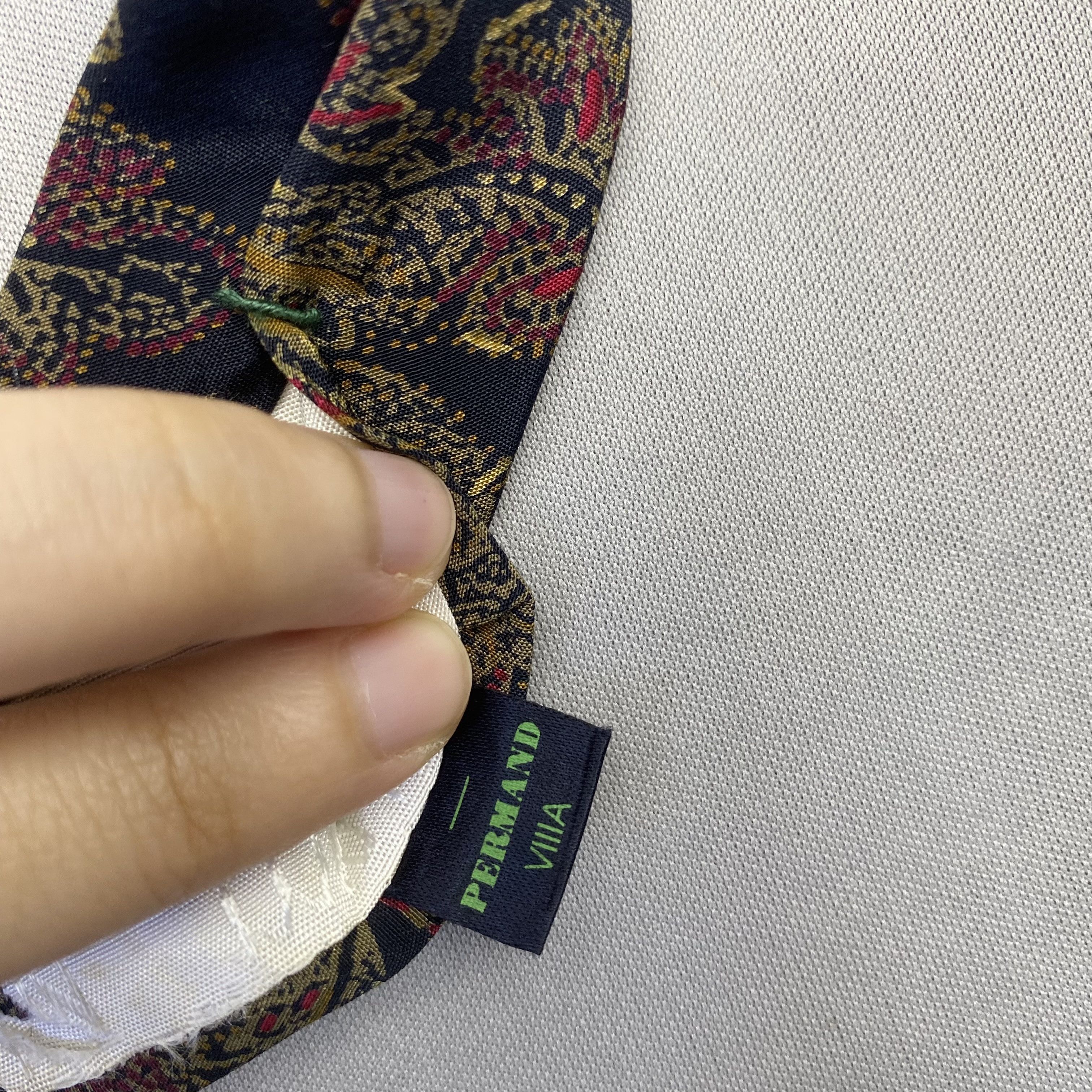 Japanese Brand Vintage Nina Ricci SILK Necktie Cravate Pure Silk Neck Tie Size ONE SIZE - 8 Thumbnail