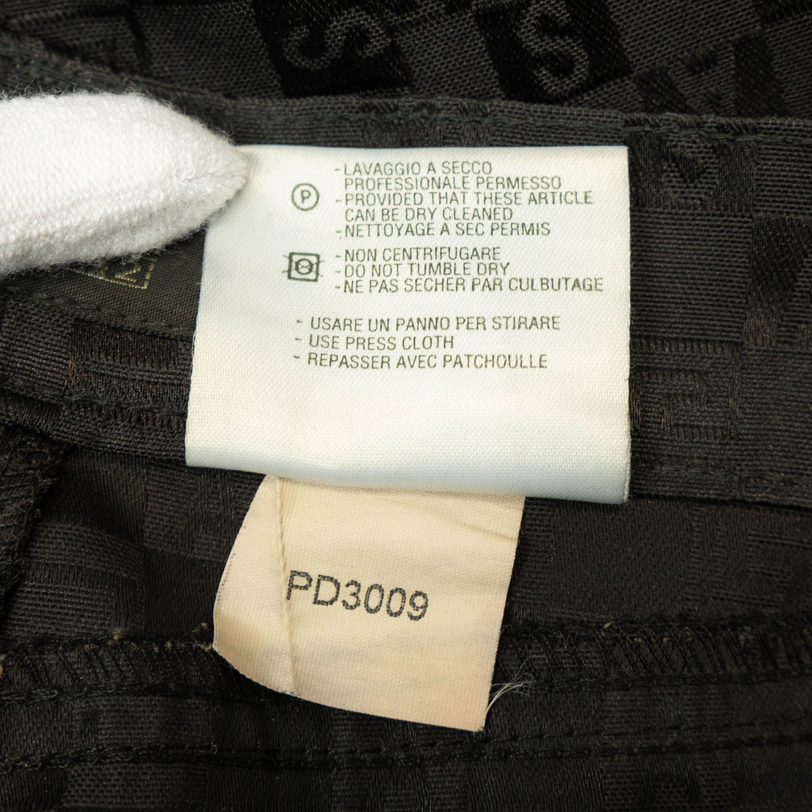 Versace VERSACE Classic V2 Monogram Black Trousers Pants Vintage 90s Size 30" / US 8 / IT 44 - 9 Thumbnail