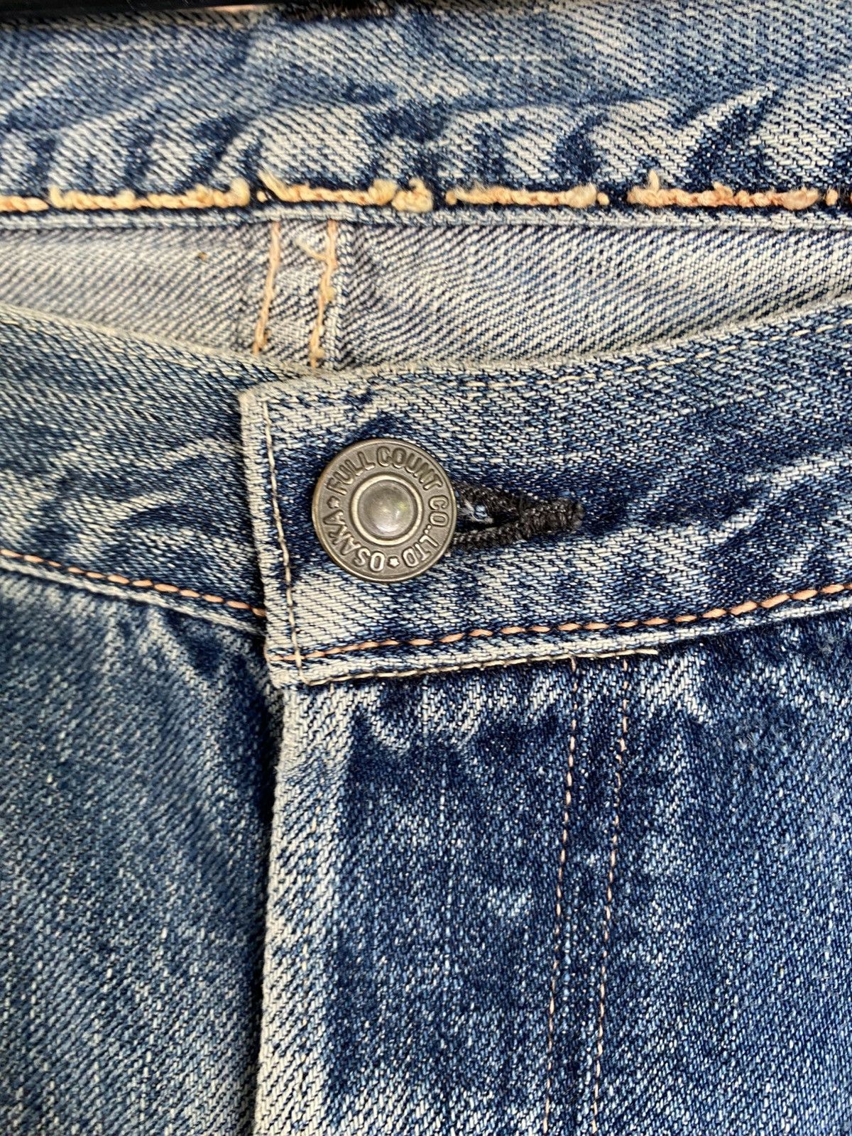 Handmade × Japanese Brand Indigo Patchwork Jeans Size US 36 / EU 52 - 14 Thumbnail