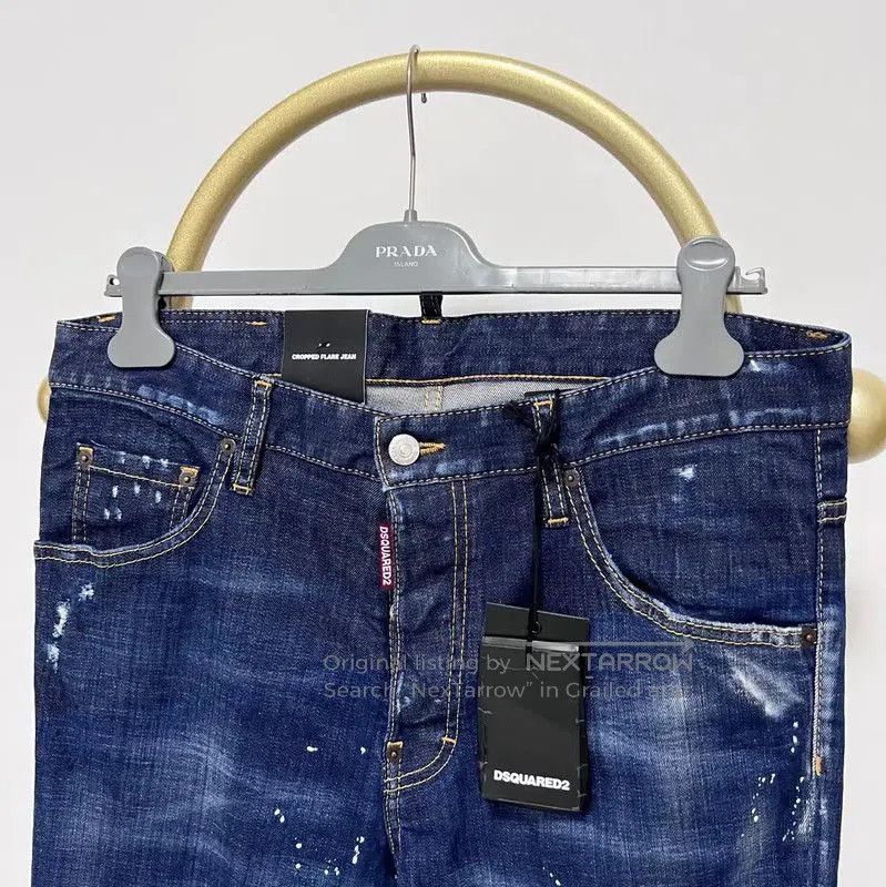 Dsquared2 DSQUARED2 Blue Cotton Casual Pants for Men . Size US 34 / EU 50 - 2 Thumbnail