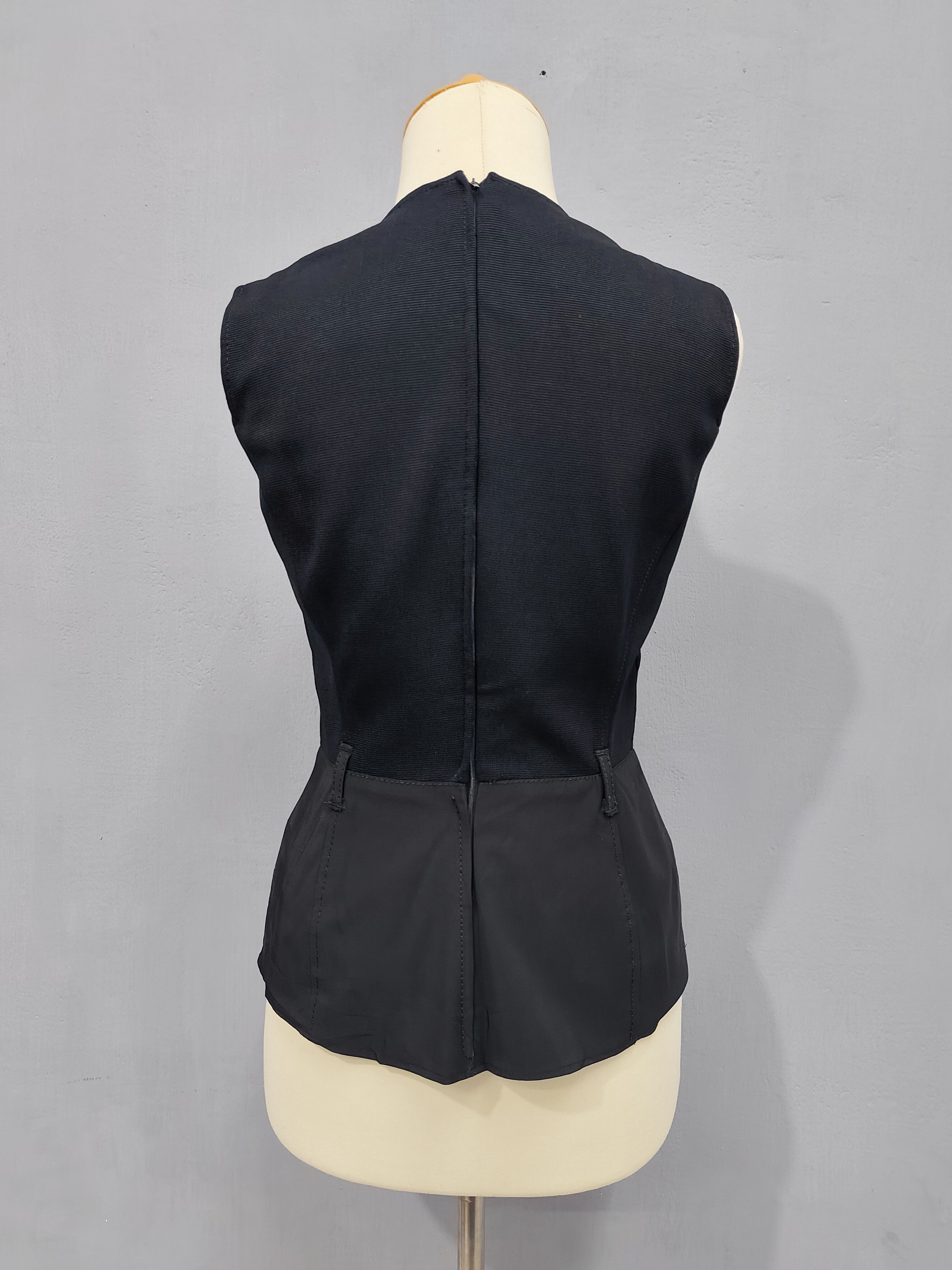 Prada 2000s PRADA- Minimalist Architectural Panel Structured Top Size M / US 6-8 / IT 42-44 - 4 Thumbnail
