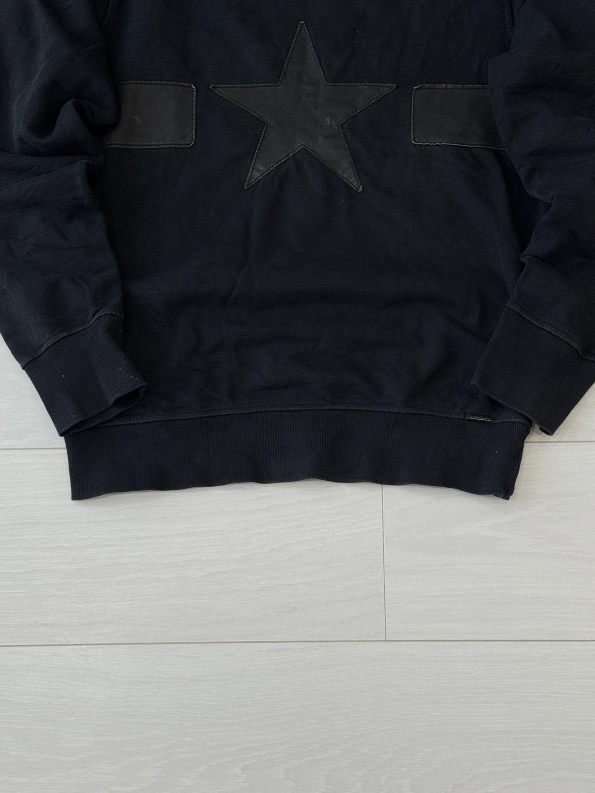 Diesel Y2K Diesel Crazy Leather Patchwork Punk Grunge Sweatshirt Size US M / EU 48-50 / 2 - 3 Thumbnail