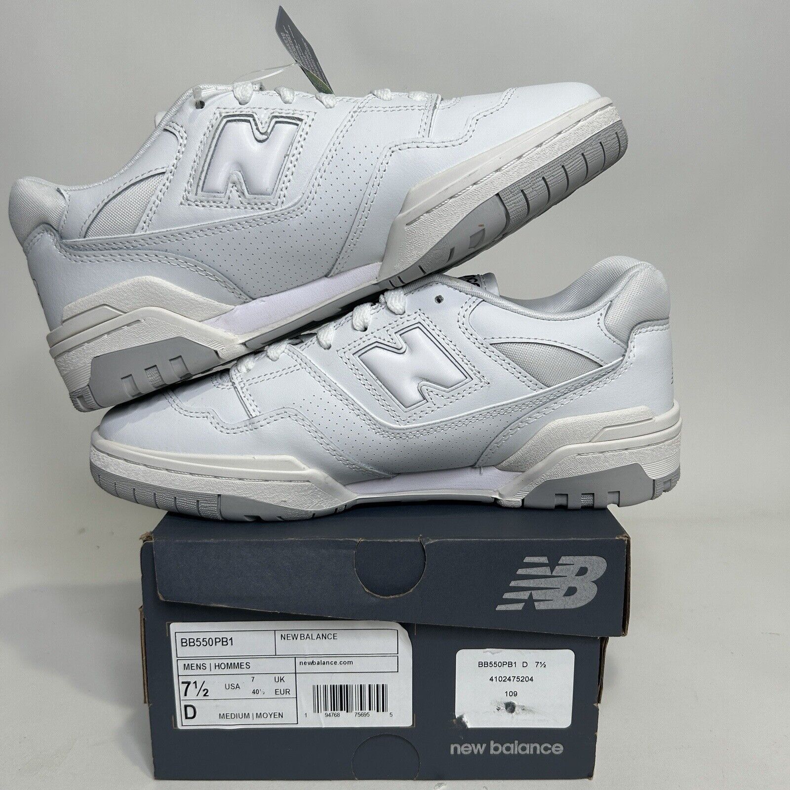 New Balance New Balance Shoes 550 “White Grey” 2024 Size US 9 / IT 39 - 3 Thumbnail