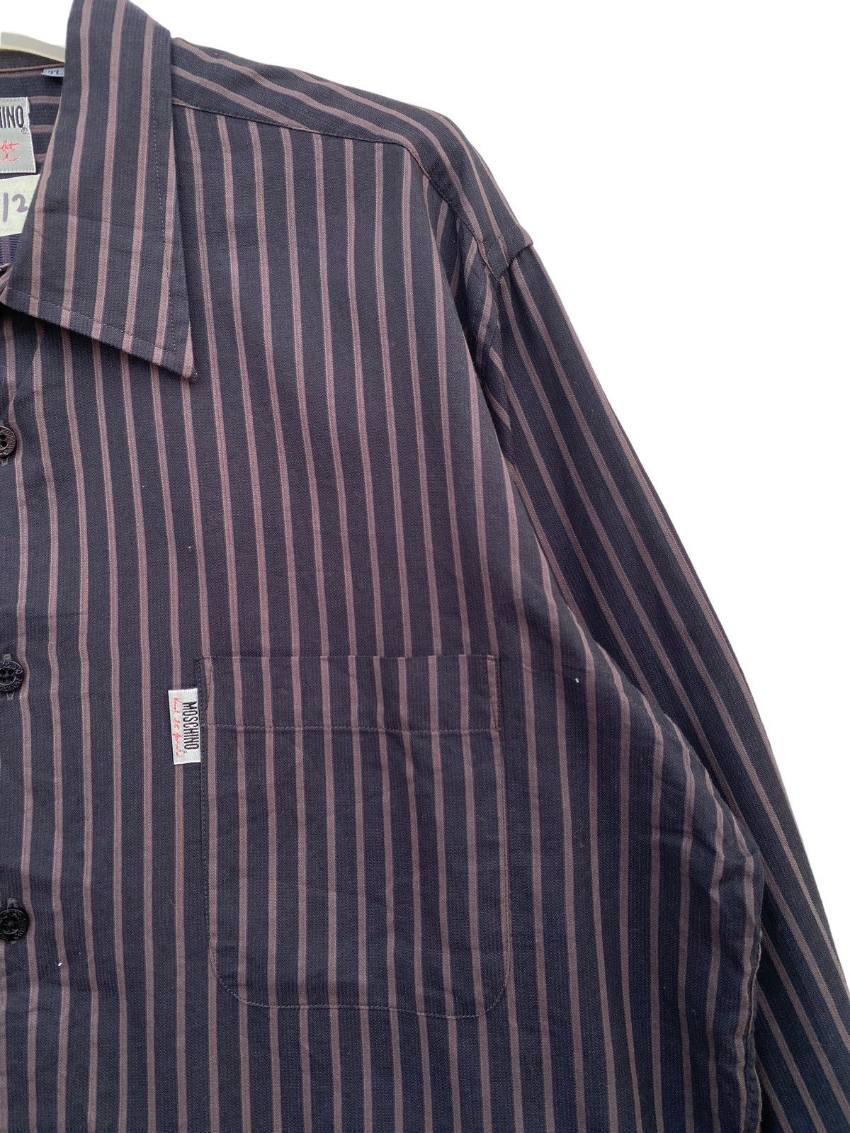 Moschino Moschino Stripe Shirt Size US XL / EU 56 / 4 - 3 Thumbnail