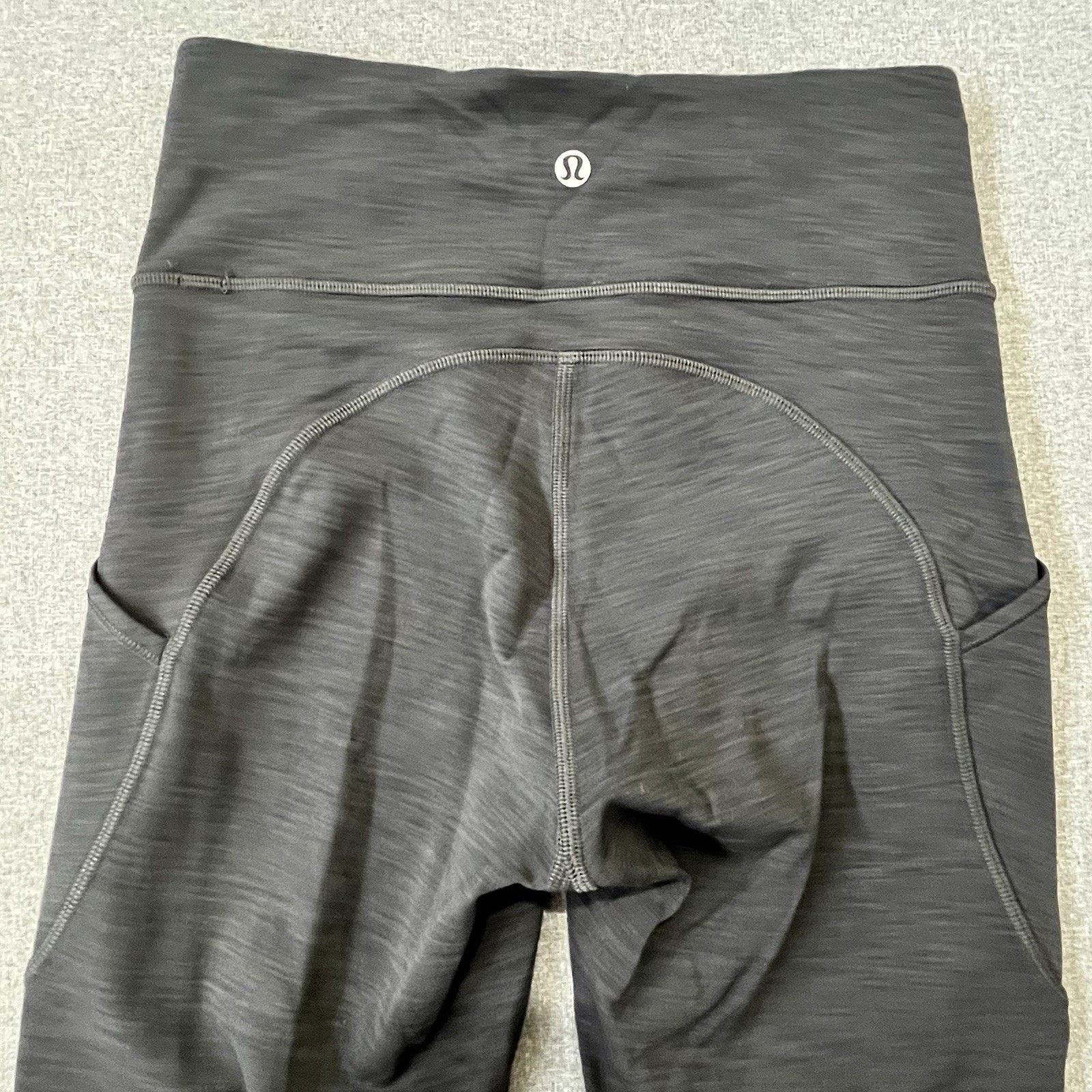 Lululemon Lululemon Leggings Womens 4 Gray Power Thru Rise Tight Nulux Size 27" / US 4 / IT 40 - 3 Thumbnail
