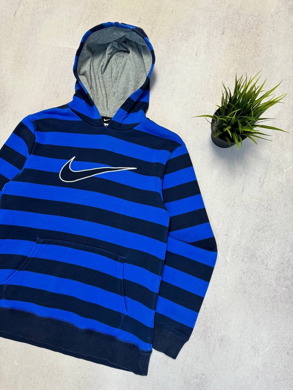 Vintage Vintage Nike Hoodie Swoosh Striped Big Logo Y2K 90s Size US XS / EU 42 / 0 - 3 Thumbnail