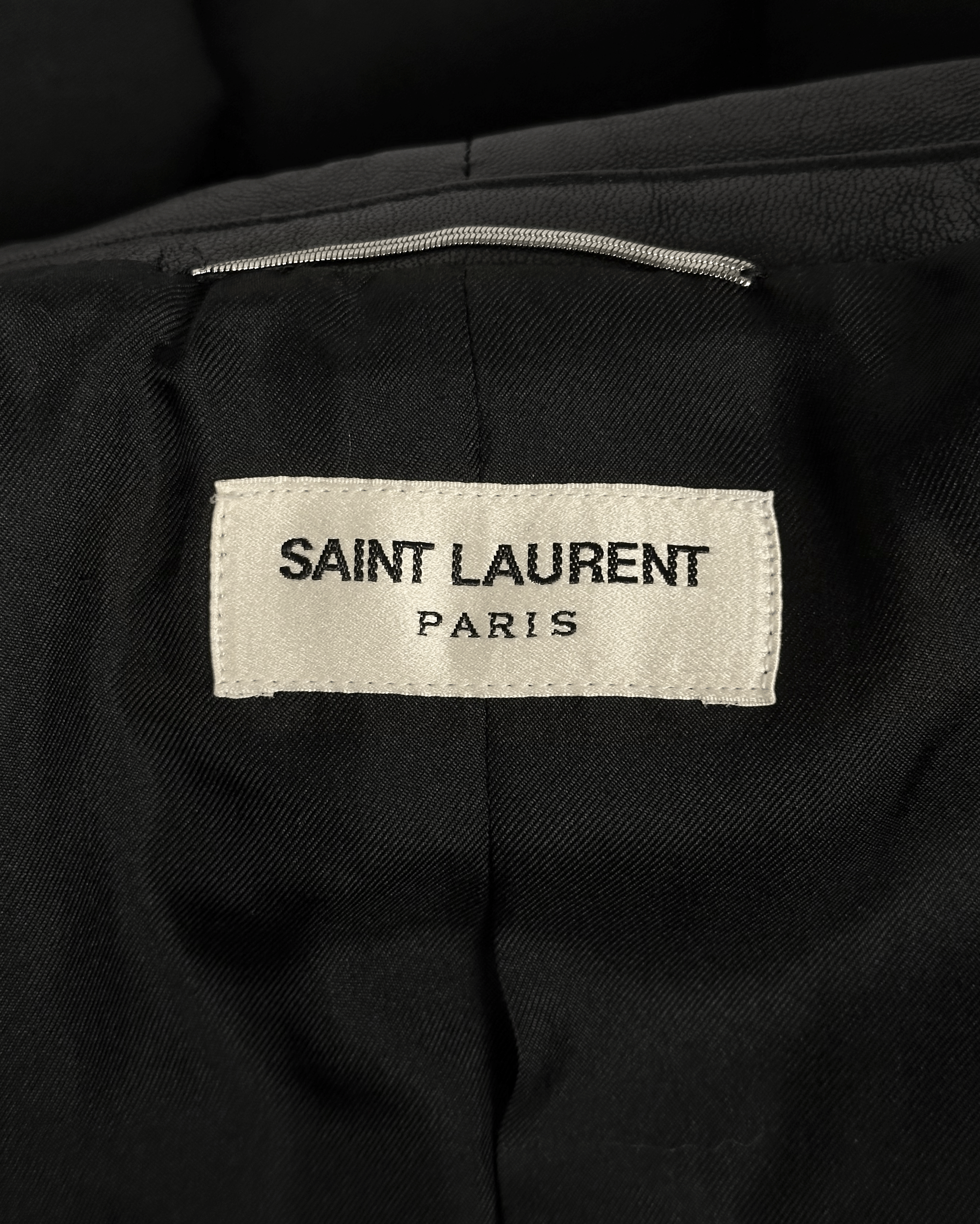 Saint Laurent Paris Saint Laurent Leather Collar Fringe Blazer Size US M / EU 48-50 / 2 - 8 Thumbnail