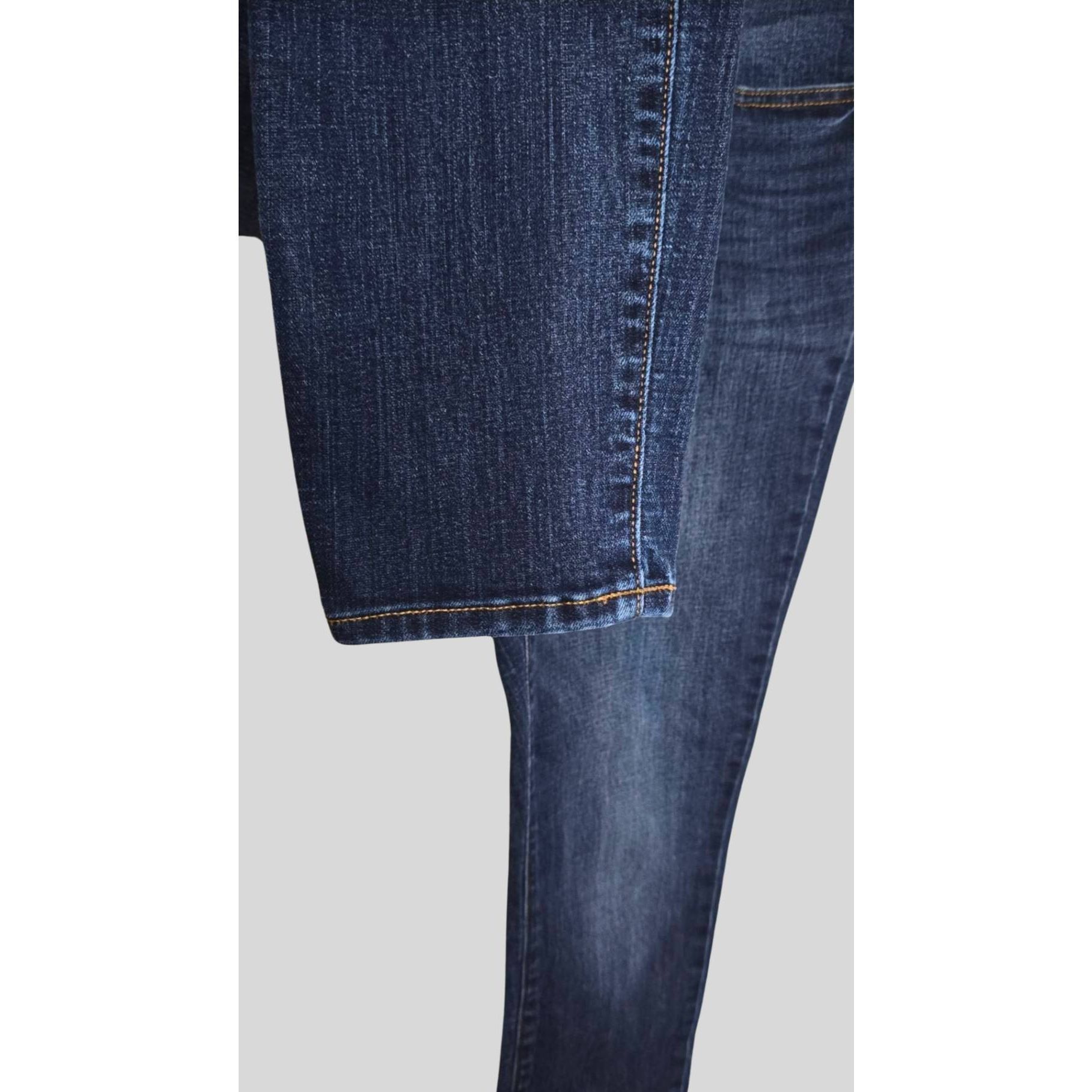 Old Navy Old Navy Curvy Skinny Jeans Womens 6R Mid Rise Dark Wash Str Size 28" / US 6 / IT 42 - 9 Thumbnail