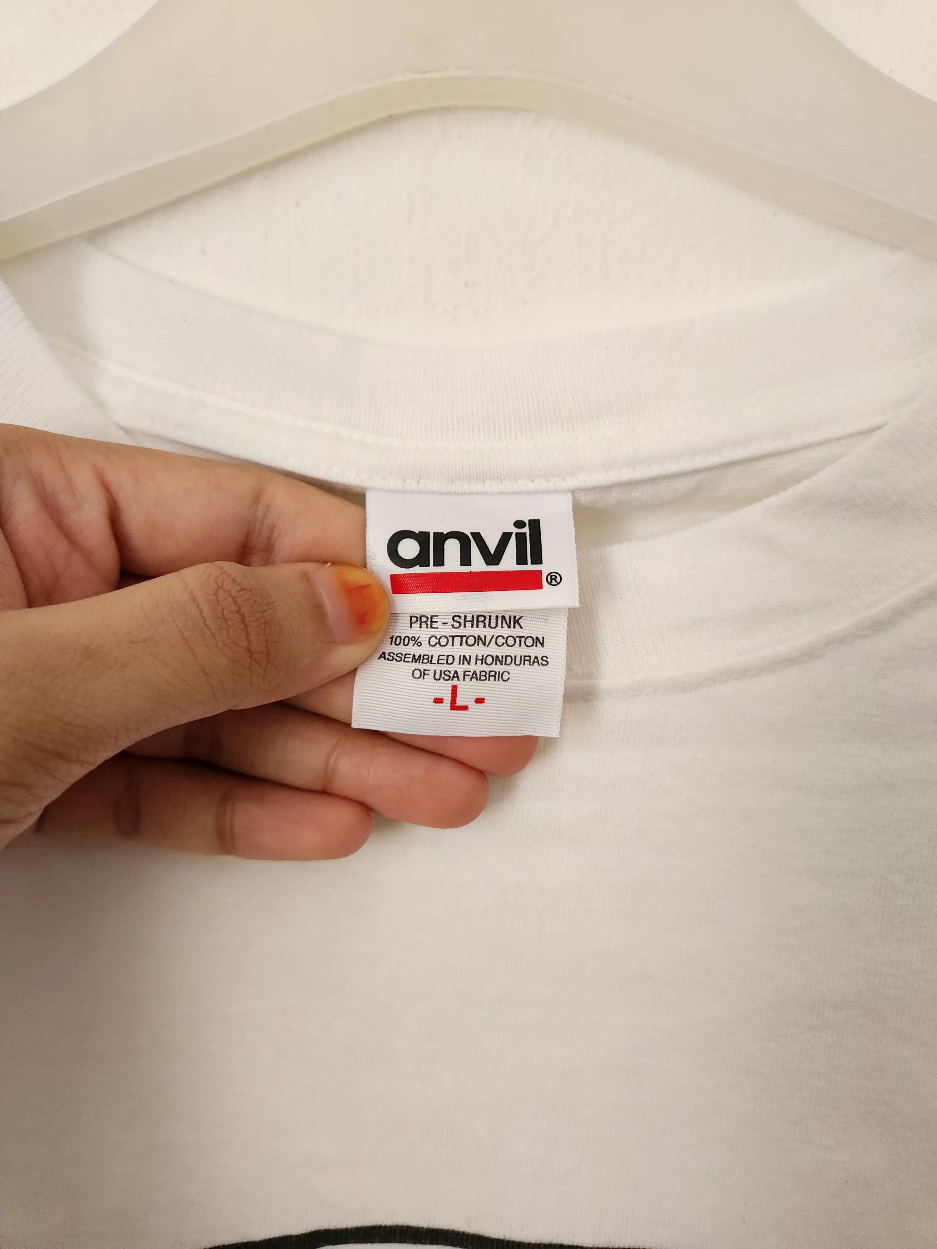 Anvil Vintage Anvil Devil White Tee Size US L / EU 52-54 / 3 - 4 Thumbnail