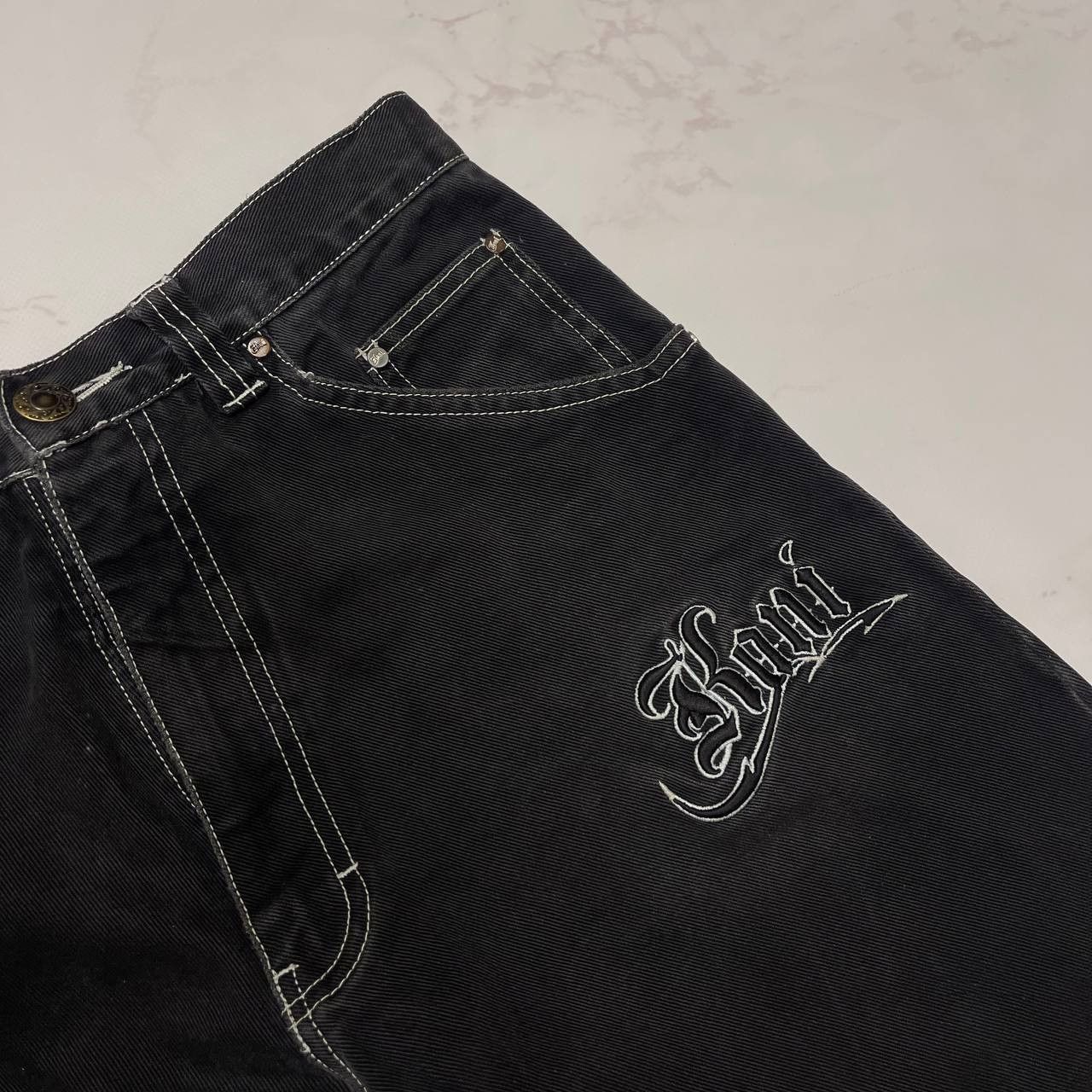 Karl Kani Karl Kani Vintage Tupac Style Denim Pants Y2k 2000s RARE Size US 30 / EU 46 - 5 Thumbnail