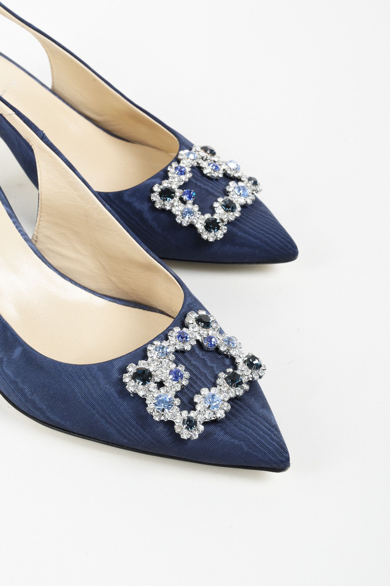 Ron White Ron White Queenie Navy Sling Back Pump Size US 11 / IT 41 - 6 Thumbnail