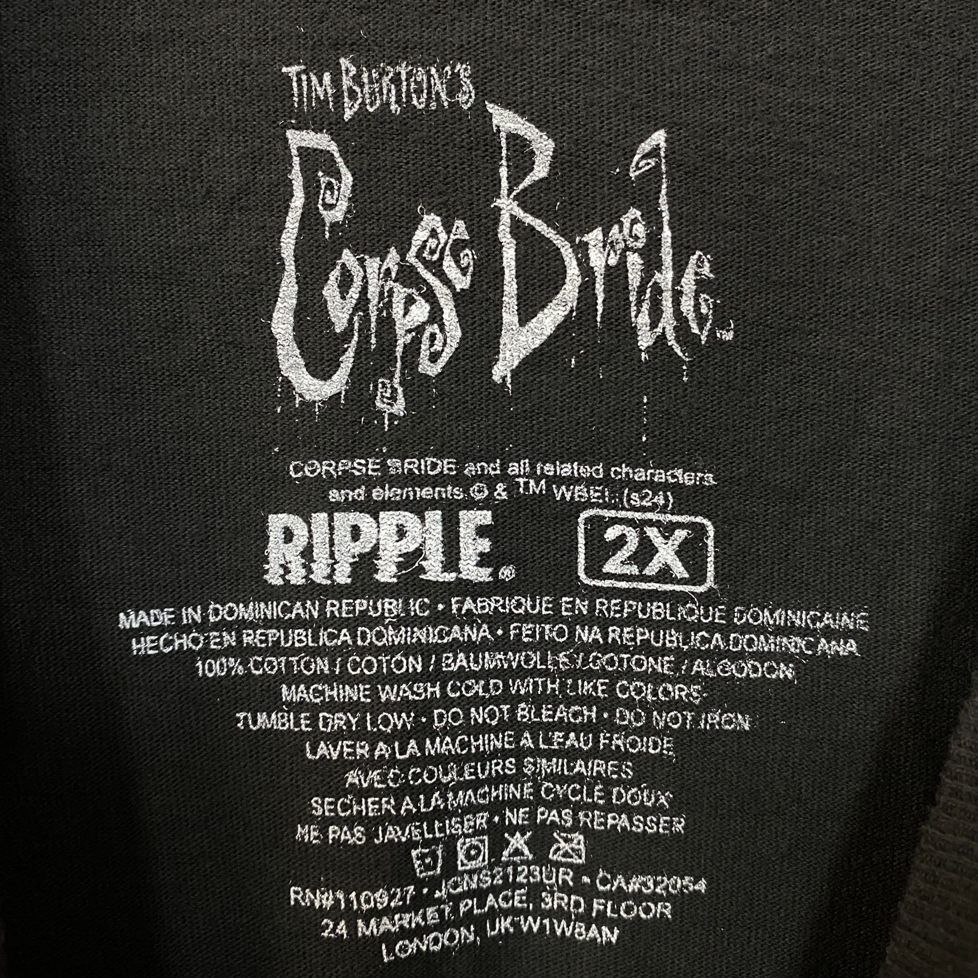 Disney Tim Burton's Corpse Bride Emily The Corpse Bride Tee 2XL Size US XXL / EU 58 / 5 - 4 Thumbnail