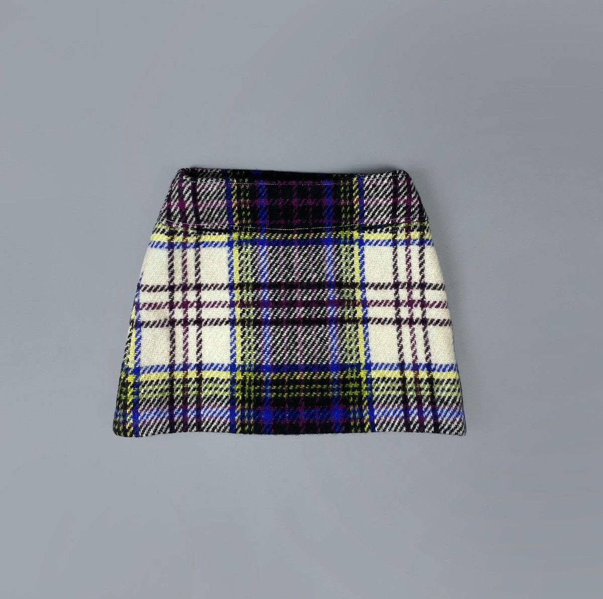 Burberry Vintage Burberry Nova Check Plaid Tweed Skirt UK 10 US 8 Size 28" / US 6 / IT 42 - 1 Thumbnail