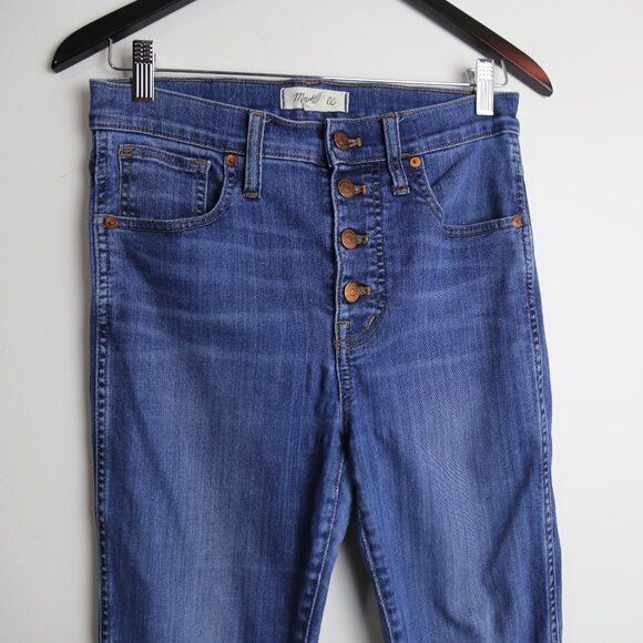 Madewell Madewell 10" High-Rise Skinny Raw Hem Denim Jeans Size 29 Size 29" - 2 Thumbnail