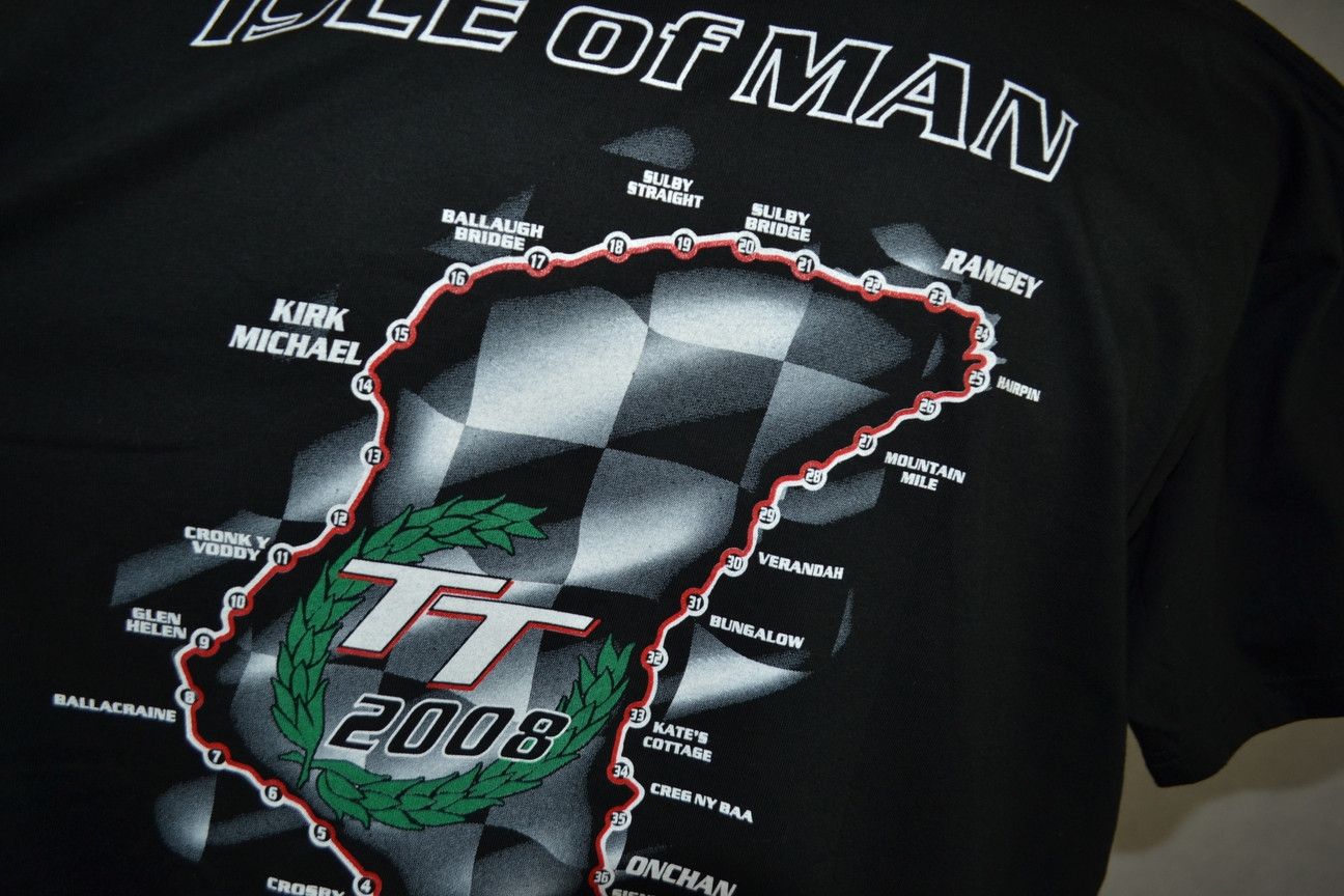 Vintage Vintage 2008 Isle Of Man TT Road Races Racing Tee XL Size US XL / EU 56 / 4 - 4 Thumbnail