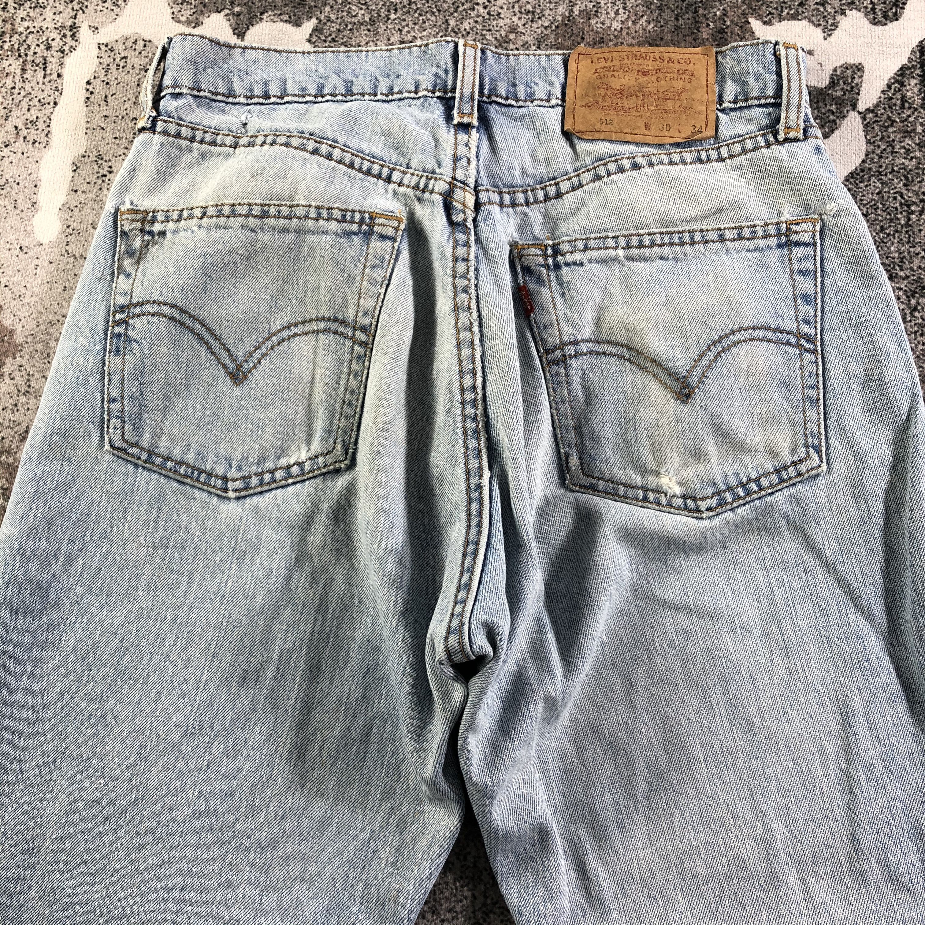 Levi's Vintage Levis 514 Jeans Faded Black Denim KJ1114 Size US 32 / EU 48 - 4 Thumbnail