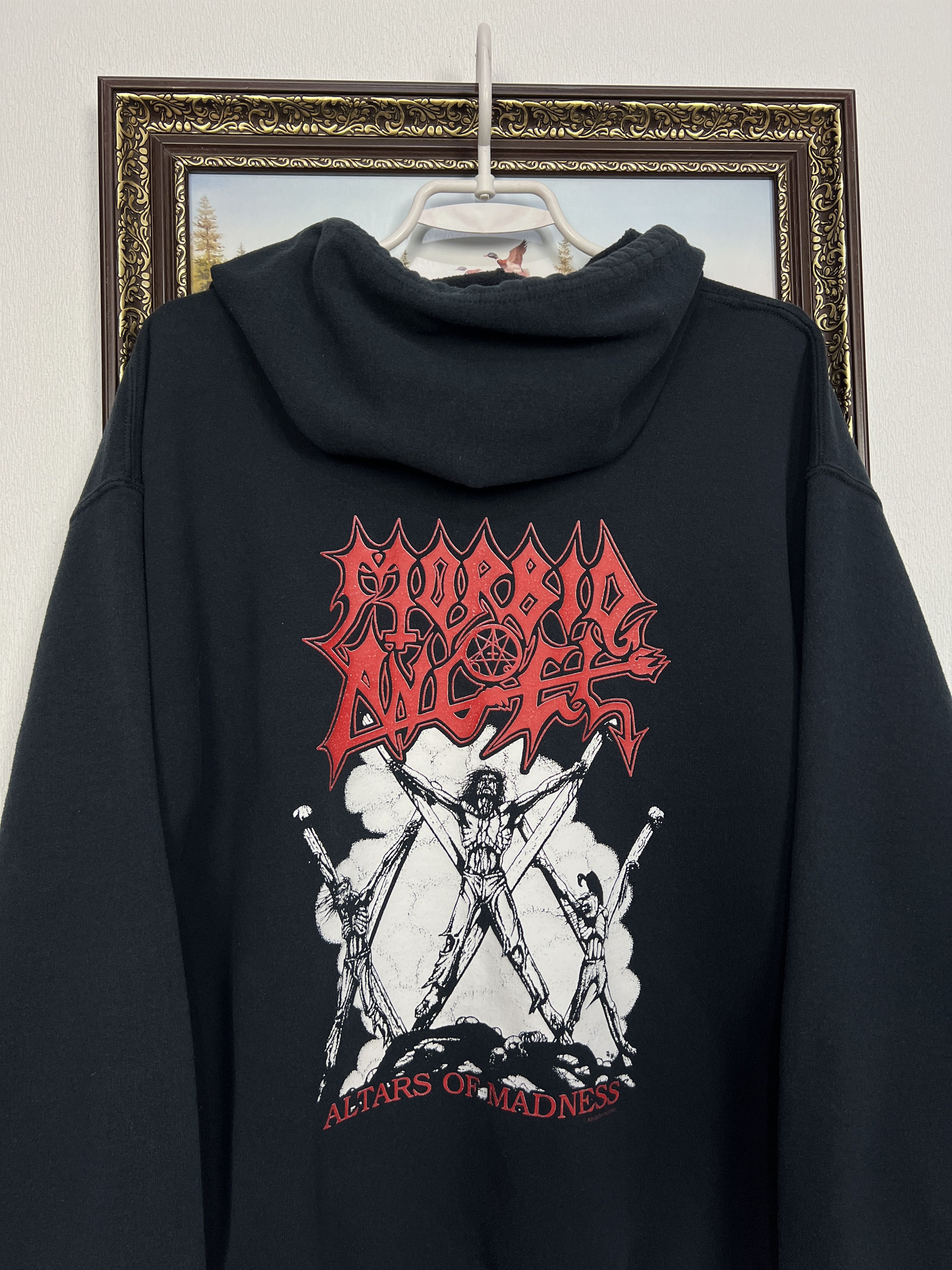 Gildan Morbid Angel Hoodie Band Rare Metal Tour Death Mena Hype Size US M / EU 48-50 / 2 - 2 Thumbnail