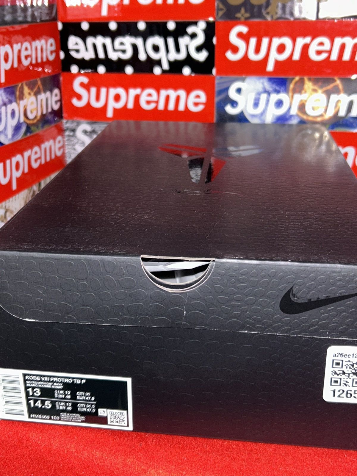 Nike SAMPLE Nike Kobe 8 Protro TB Promo ‘White Midnight Navy’ NEW Size US 13 / EU 46 - 11 Thumbnail