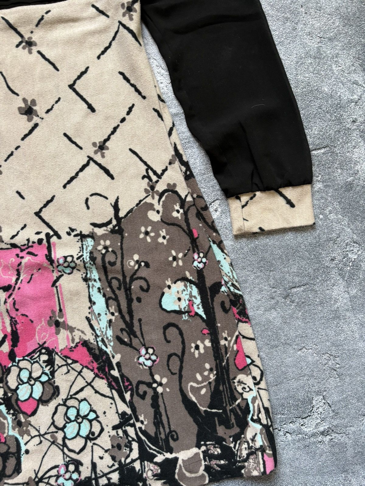 Moschino Vintage Moschino Cheap And Chic Y2K Floral Print Wool Dress Size L / US 10 / IT 46 - 7 Thumbnail
