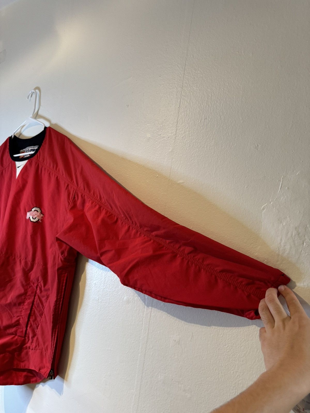 Nike VTG Ohio State Buckeyes Jacket Mens L Red Nike OSU Pullover Size US L / EU 52-54 / 3 - 3 Thumbnail