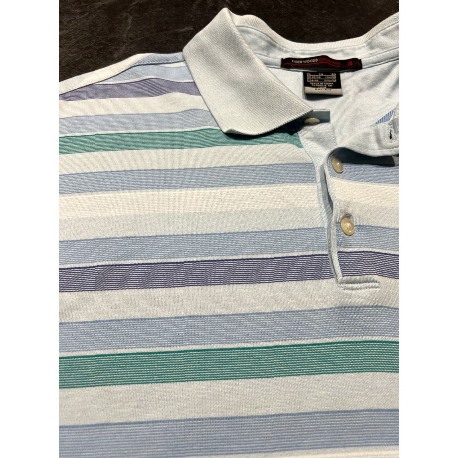 Nike Tiger Woods Collection Nike Dri-Fit Mens Golf Polo Shirt XL Multicolor Short Sleeve Activewear Size US XL / EU 56 / 4 - 5 Thumbnail