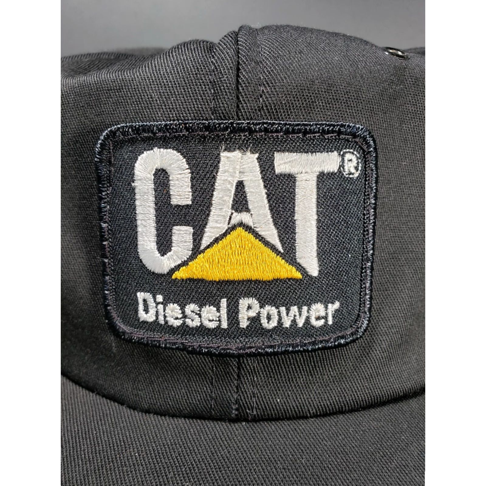 Vintage VINTAGE CAT Diesel Power Caterpillar Cap Trucker Hat Patch Snapback USA Black Mens Adjustable Hat Size ONE SIZE - 2 Thumbnail