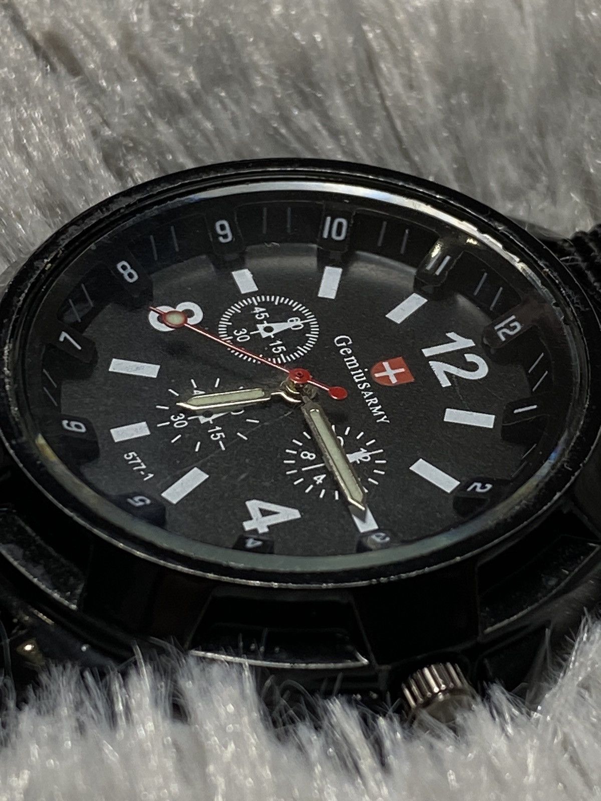 Vintage Gemius Army Black Tactical Watch | Work 100% Size ONE SIZE - 10 Thumbnail
