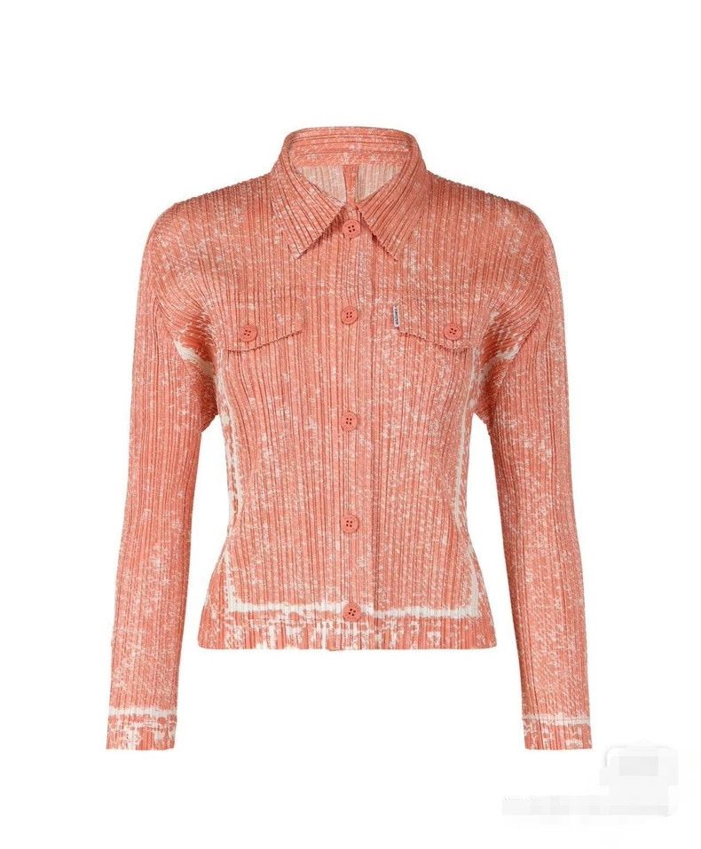 Issey Miyake Issey Miyake size:4 Pink snowflake denim lapel jacket Size XS / US 0-2 / IT 36-38 - 1 Thumbnail