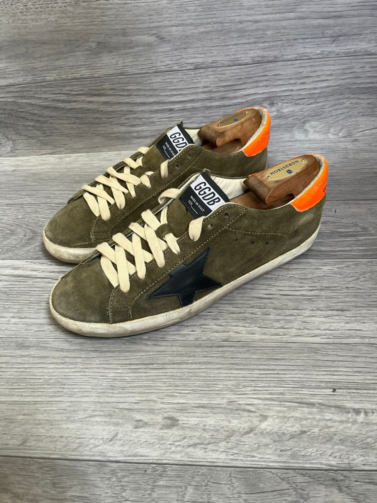Golden Goose Golden Goose Superstar Green Suede Low Top Sneakers Sz 41 Size US 8 / EU 41 - 1 Thumbnail