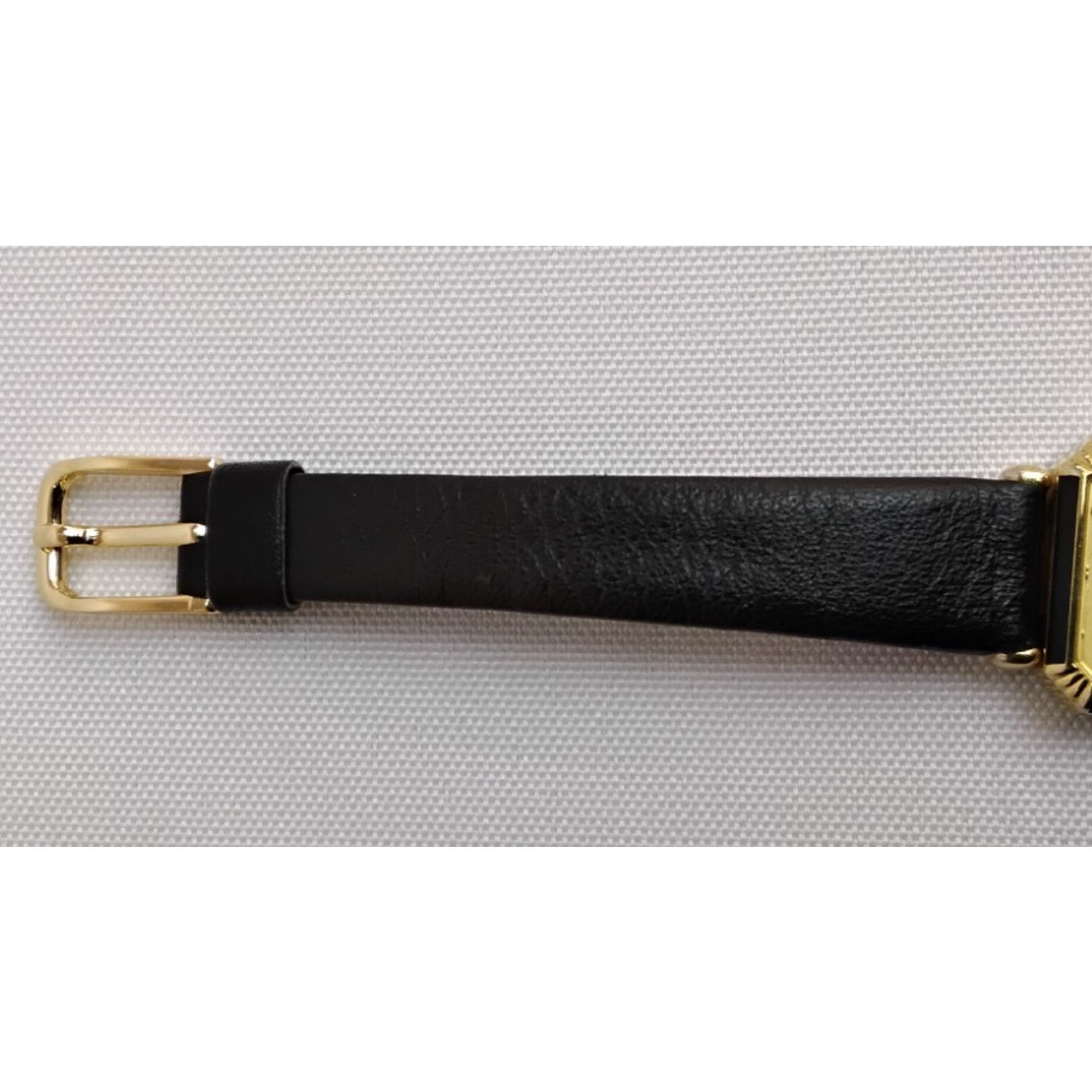 Seiko Seiko Quartz Ladies Watch 2320-676A Gold Dial Black Band VTG Size ONE SIZE - 7 Thumbnail