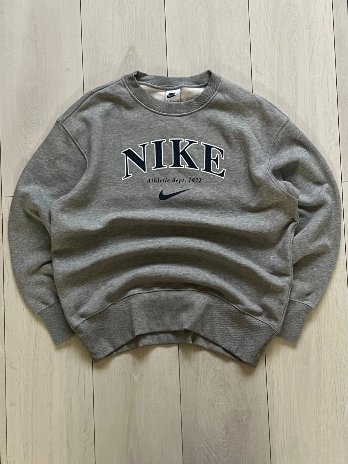 Nike Nike sweatshirt big logo spellout royal blue Xs Size XS / US 0-2 / IT 36-38 - 1 Thumbnail