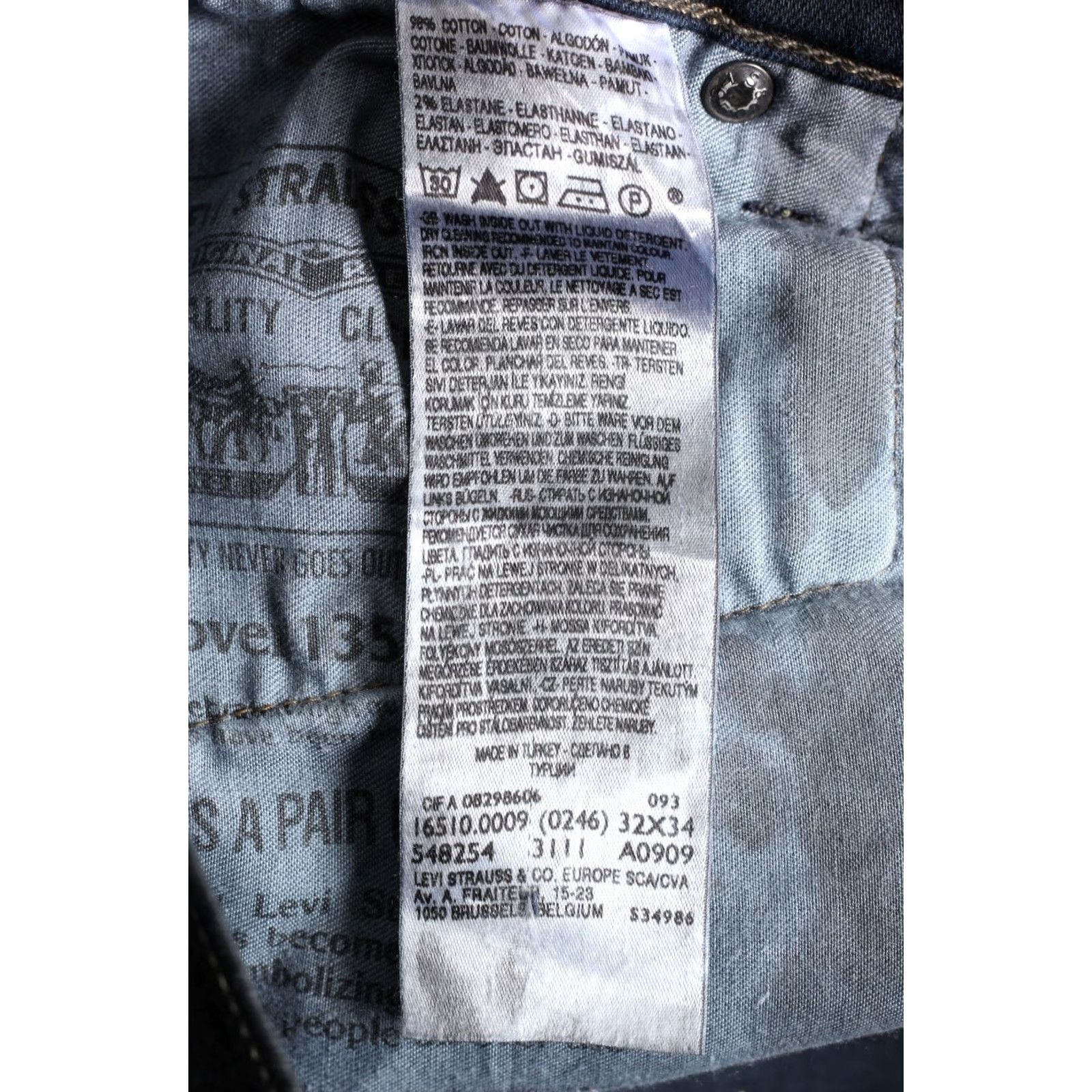 Levi's VINTAGE LEVI’S 510 Stretch Jeans Men W32 L34 DZ7360 Jeans Size US 32 / EU 48 - 7 Thumbnail
