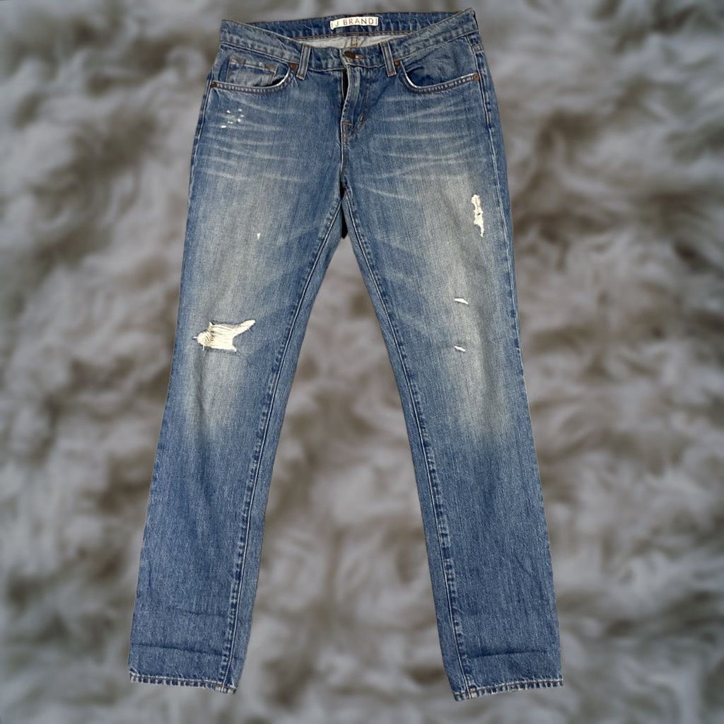 J Brand J Brand Jeans Aidan Gemini Womens 26 Jeans Blue 100% Cotton Zipper Button Relaxed Straight Regular Womens USA Vintage/Vintage? Size 26" / US 2 / IT 38 - 1 Thumbnail