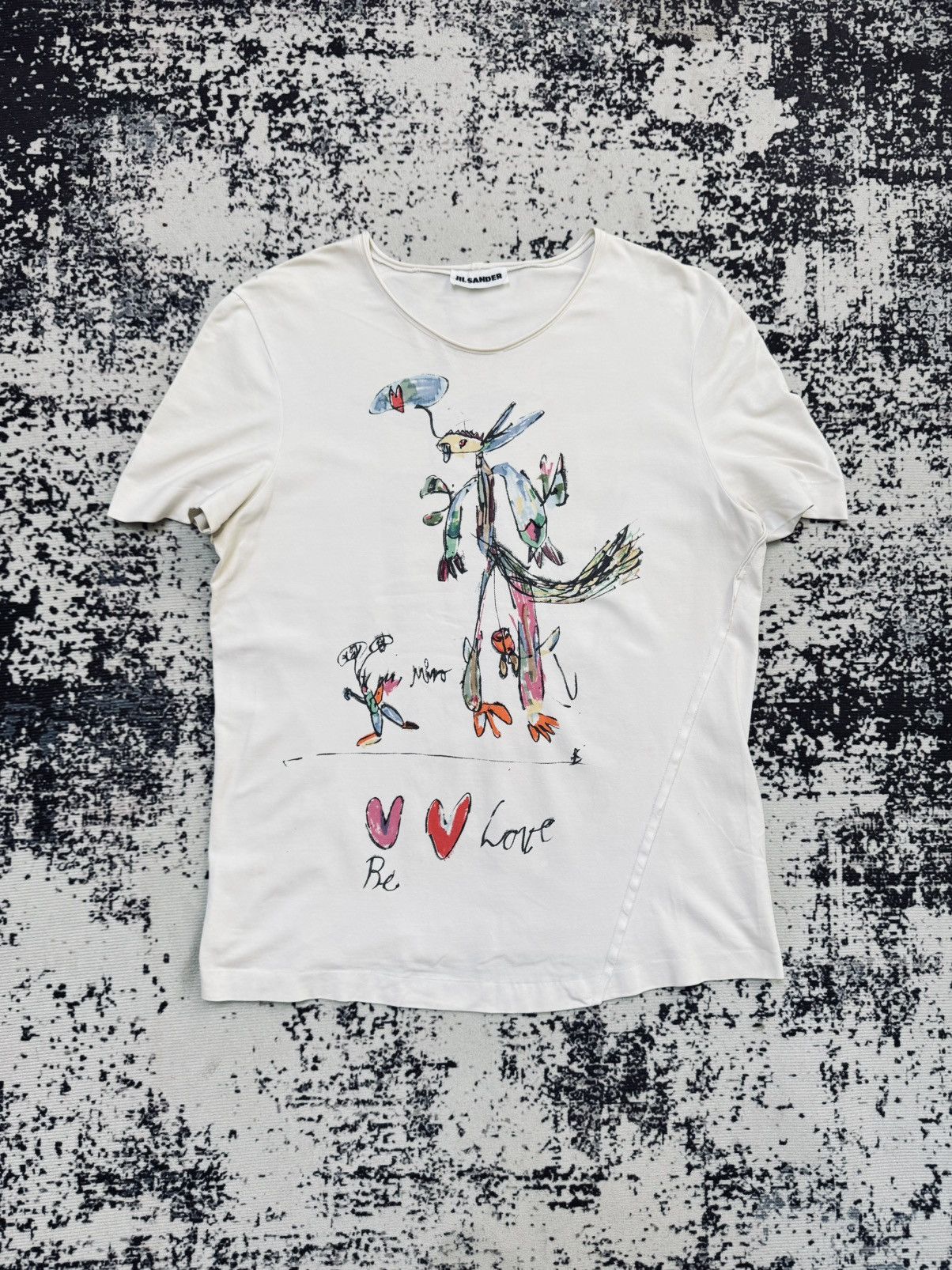 JIL SANDER Cotton Jersey T-Shirt white L womens